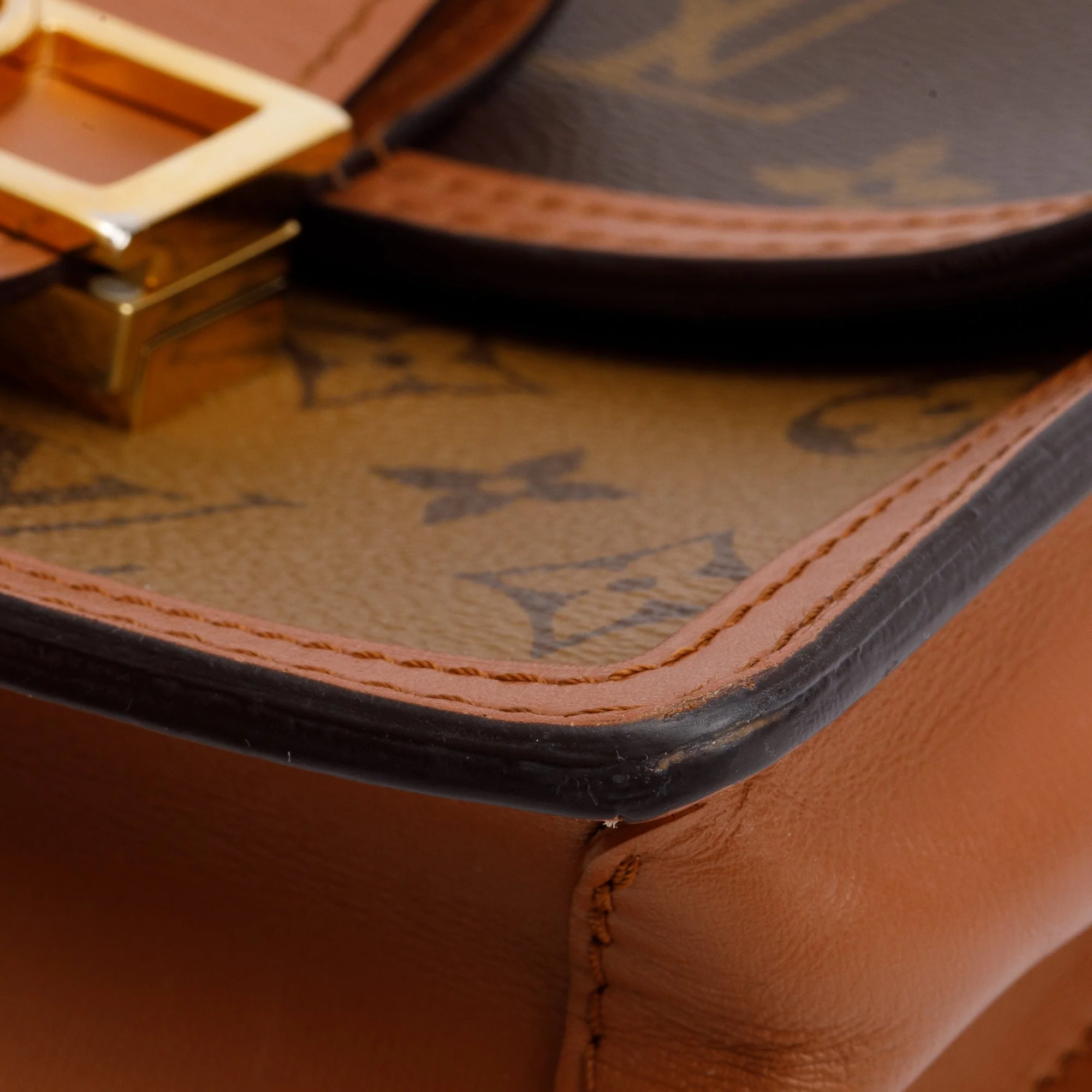 Louis Vuitton 2022 Monogram Reverse Mini Dauphine w/ Strap, Box & Receipt - Image 8