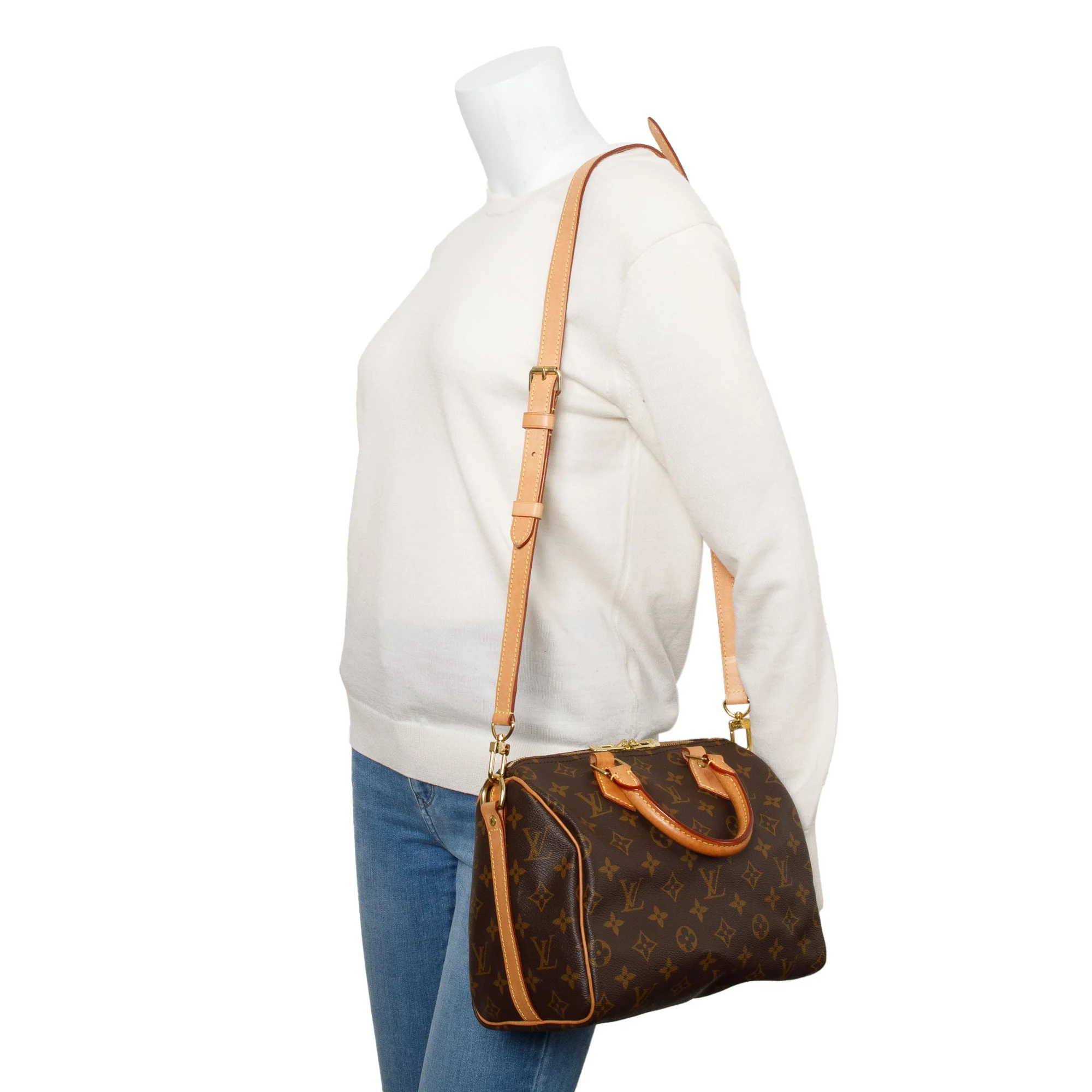 Louis Vuitton 2022 Monogram Speedy Bandouliere 25 w/ Strap - Image 2