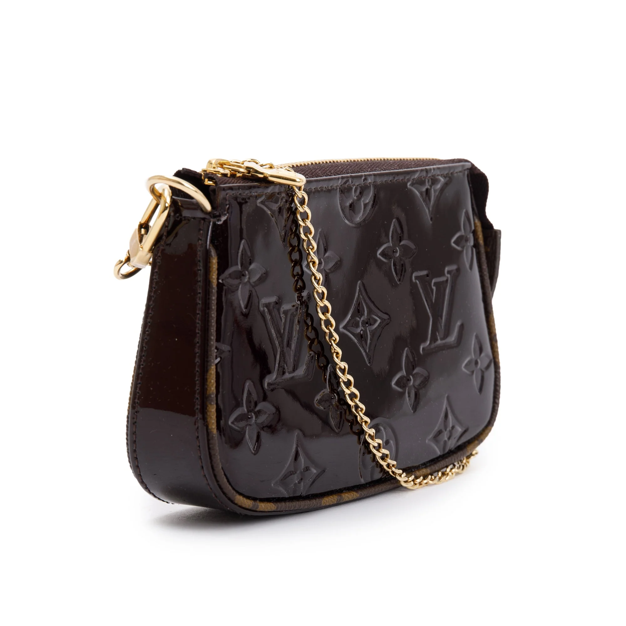 Louis Vuitton 2022 Monogram Vernis Mini Pochette Accessoires w/ Box - Image 3