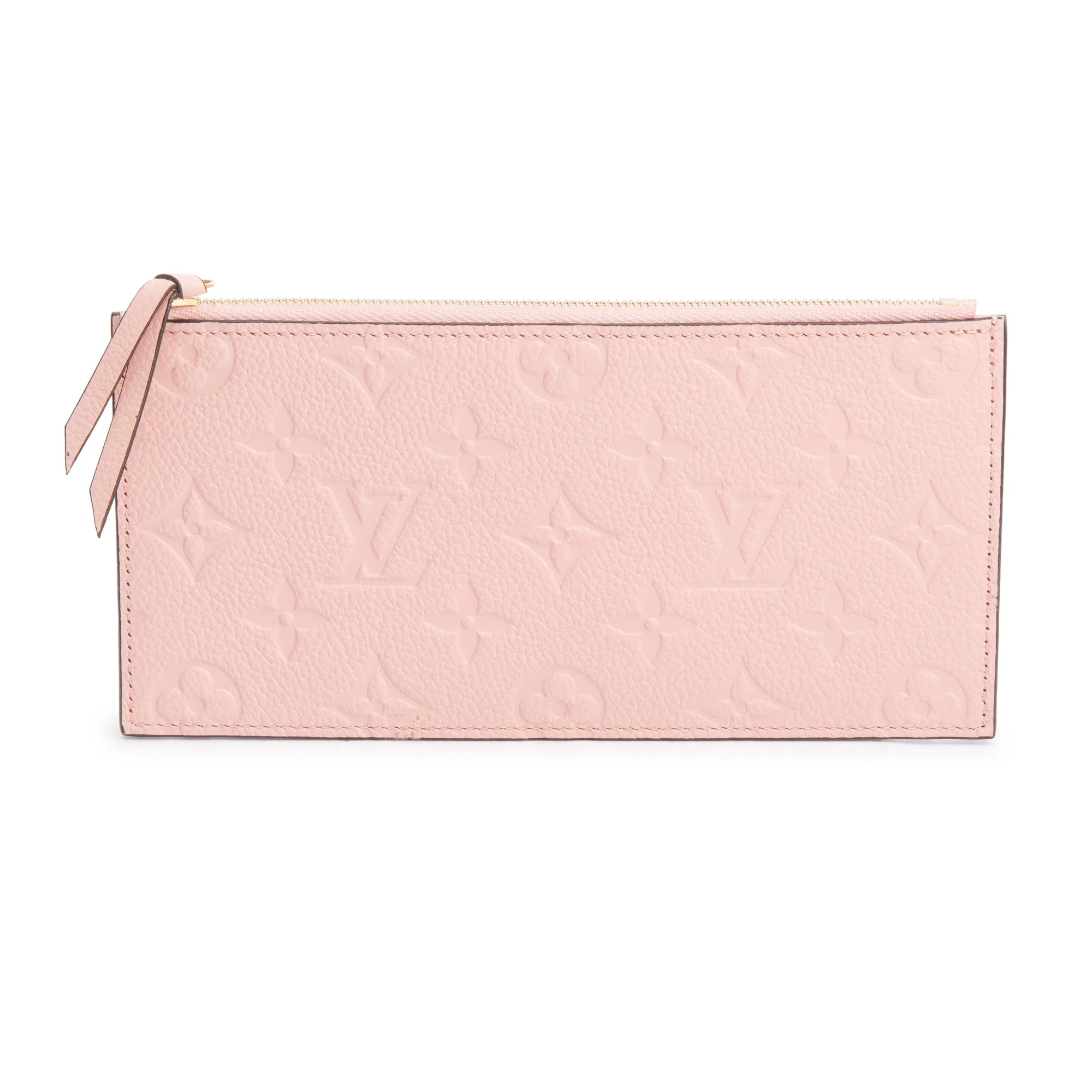 Louis Vuitton 2022 Pink Empreinte Leather Pochette Felicie Zip Pouch Insert