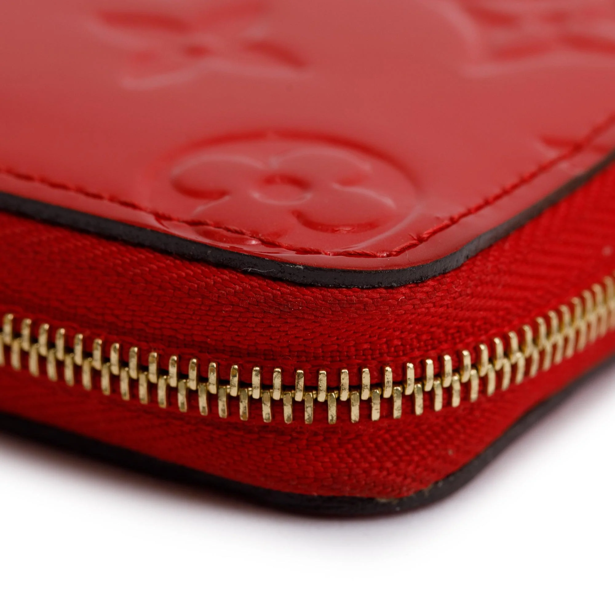 Louis Vuitton 2022 Red Monogram Vernis Leather Zippy Coin Purse w/ Box - Image 5