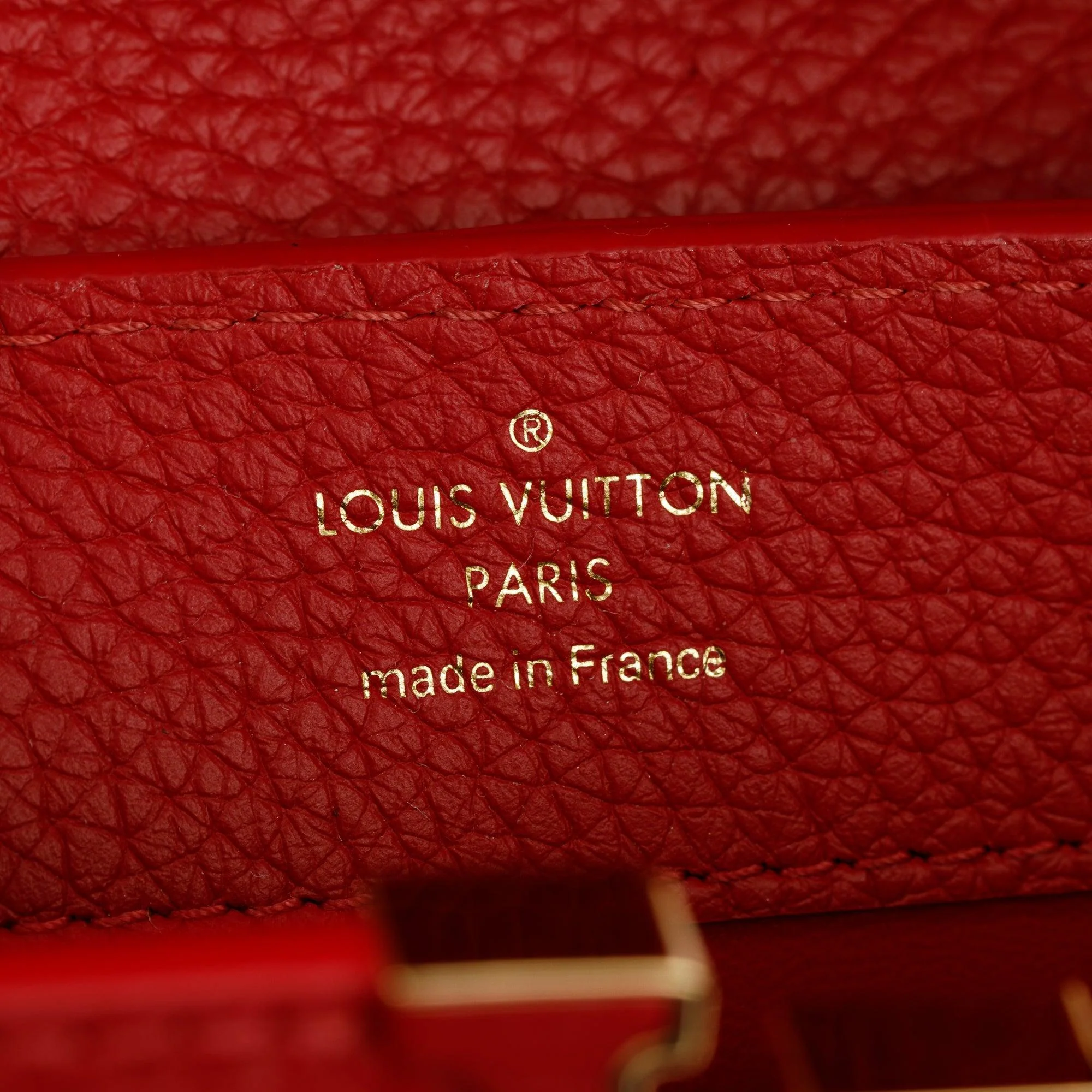 Louis Vuitton 2022 Red Taurillon Leather Capucines Mini w/ Strap - Image 8
