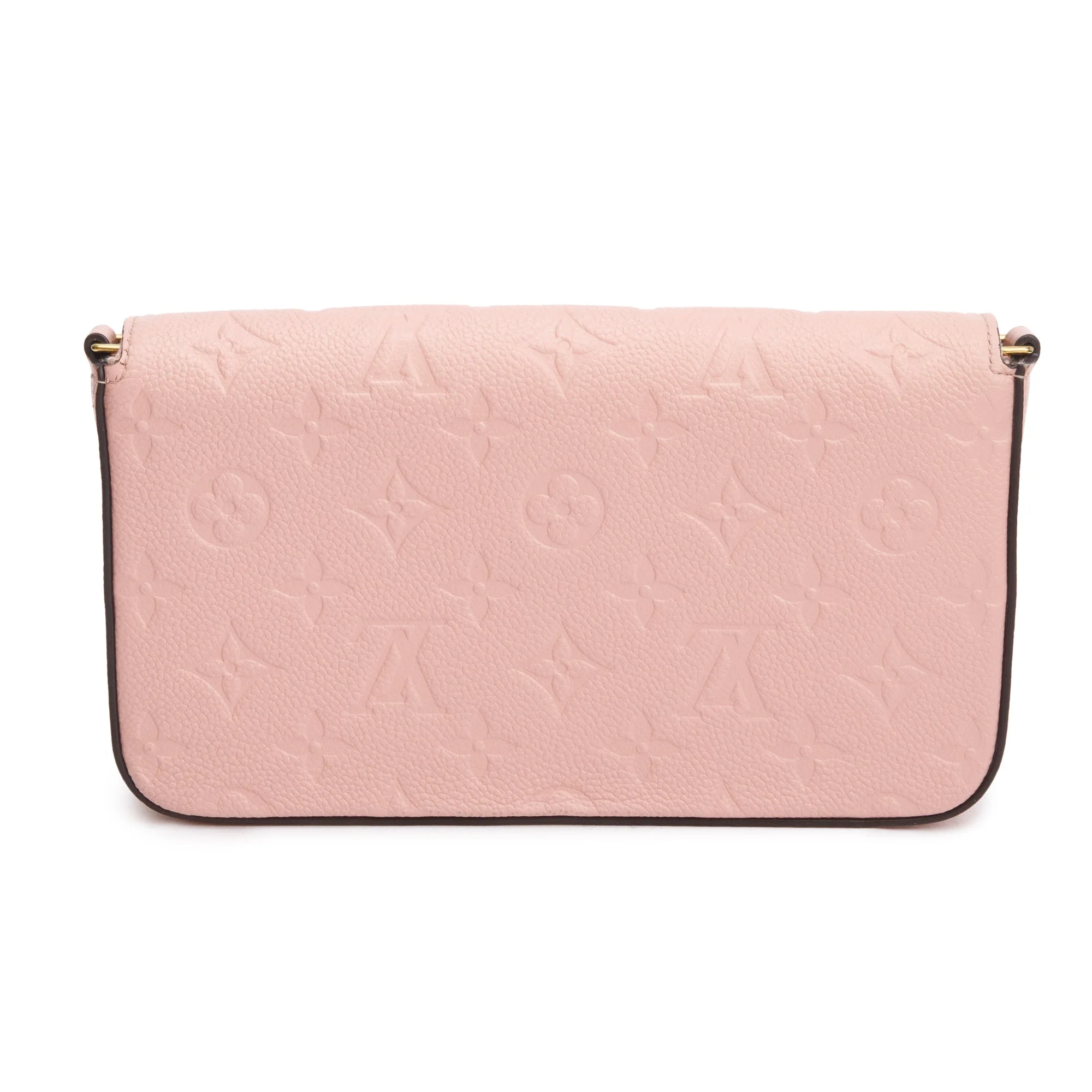 Louis Vuitton 2022 Rose Poudre Monogram Empreinte Leather Felicie Pochette w/ Insert & Box - Image 7