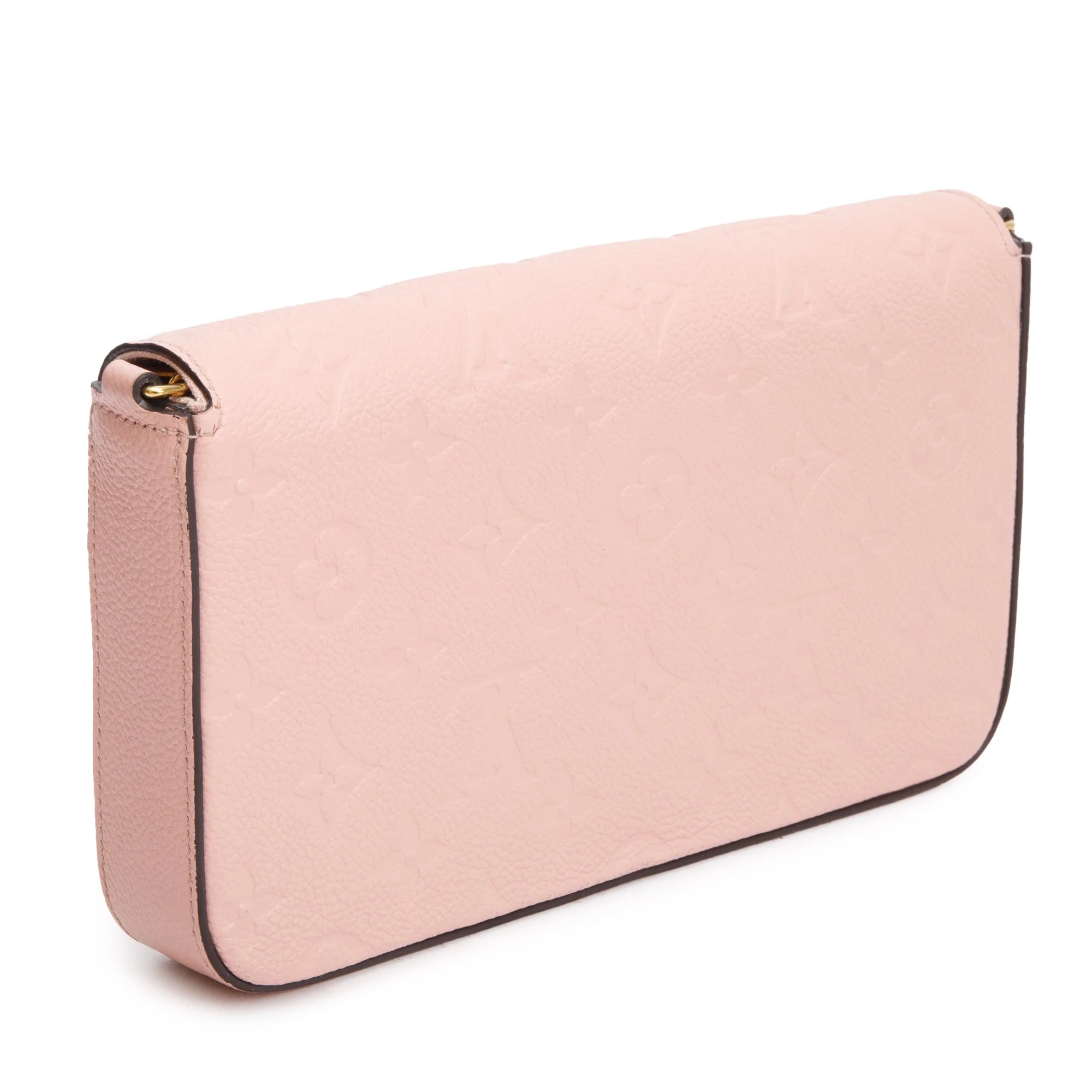 Louis Vuitton 2022 Rose Poudre Monogram Empreinte Leather Felicie Pochette w/ Insert & Box - Image 8