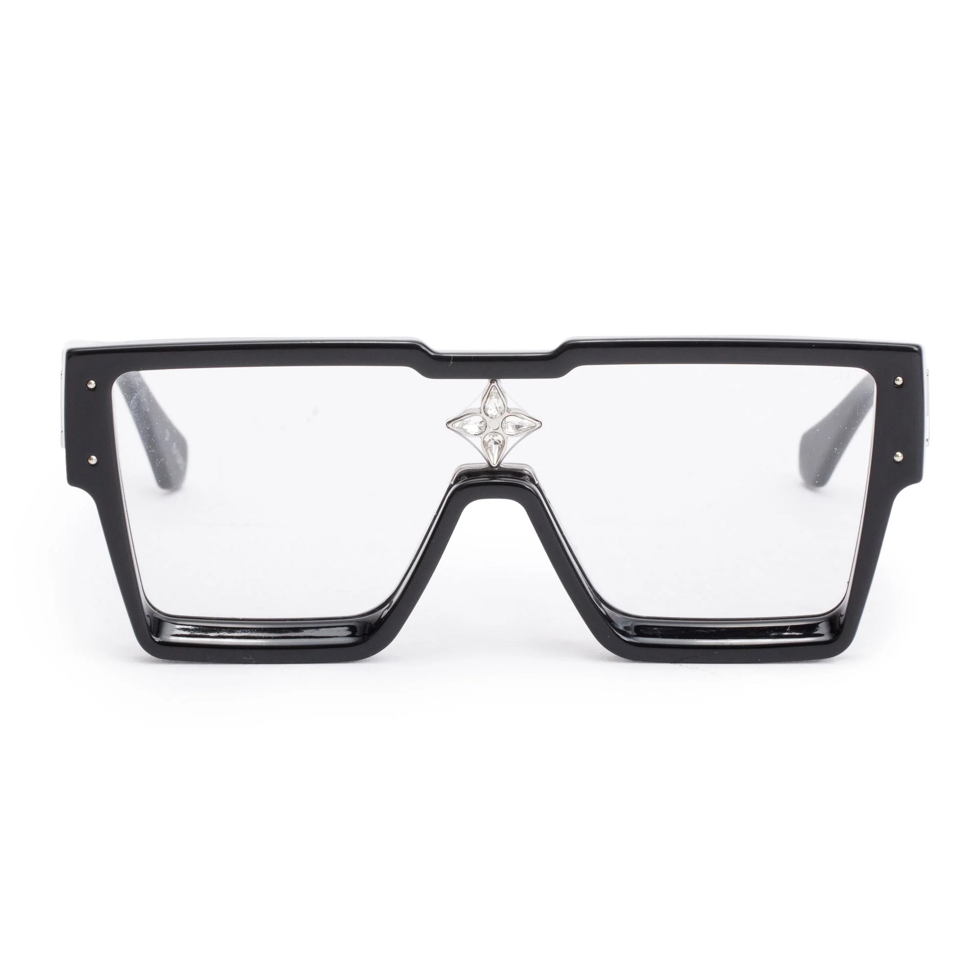 Louis Vuitton 2022 Z1790W Black Acetate Cyclone Sunglasses