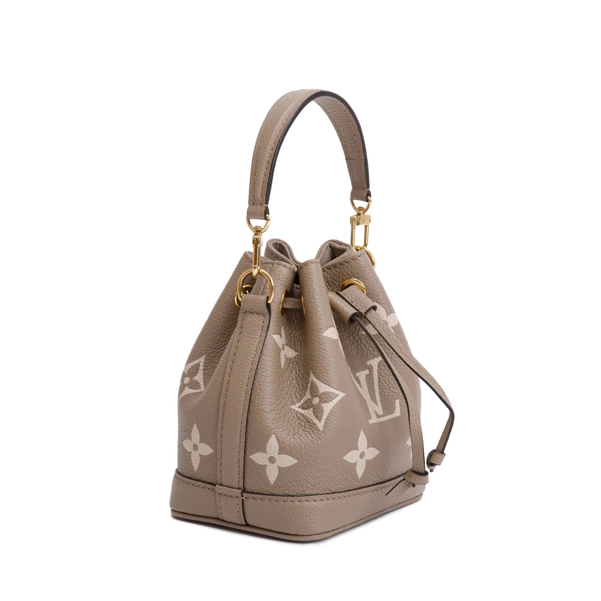 Louis Vuitton 2023 Bicolor Monogram Empreinte Nano Noe w/ Strap, Box & Receipt - Image 6
