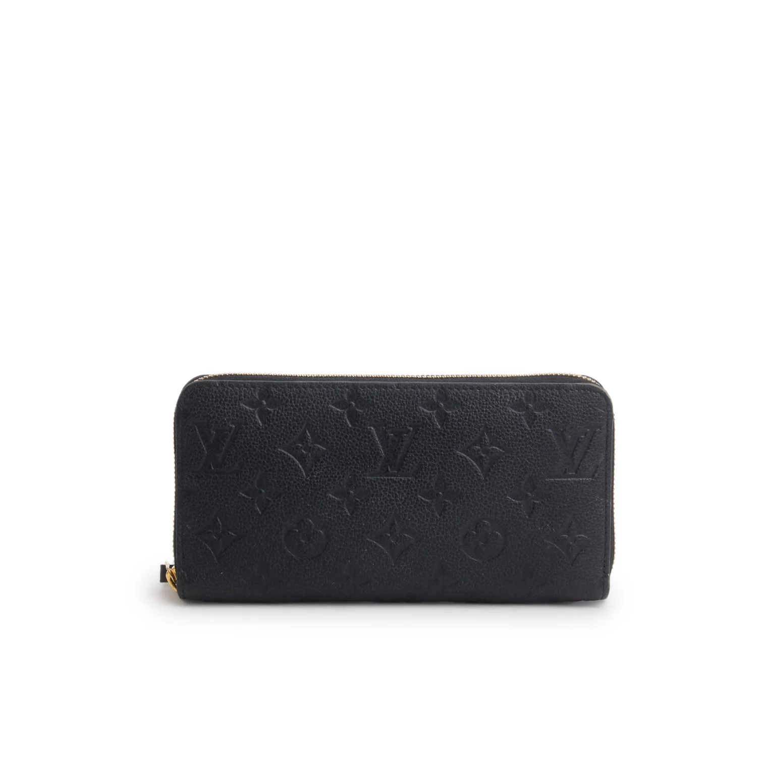 Louis Vuitton 2023 Black Empreinte Zippy Wallet w/ Receipt
