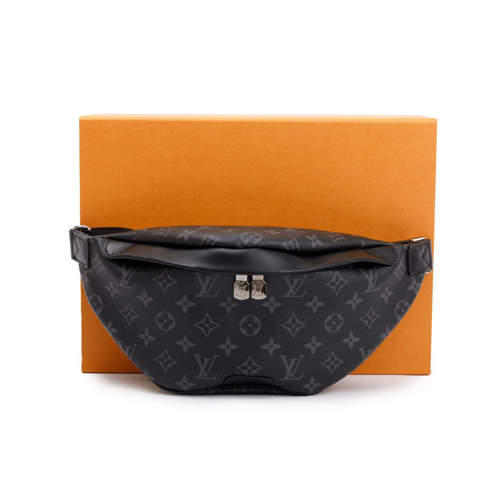 Louis Vuitton 2023 Black Monogram Eclipse Discovery Bumbag PM w/ Box & Receipt - Image 2