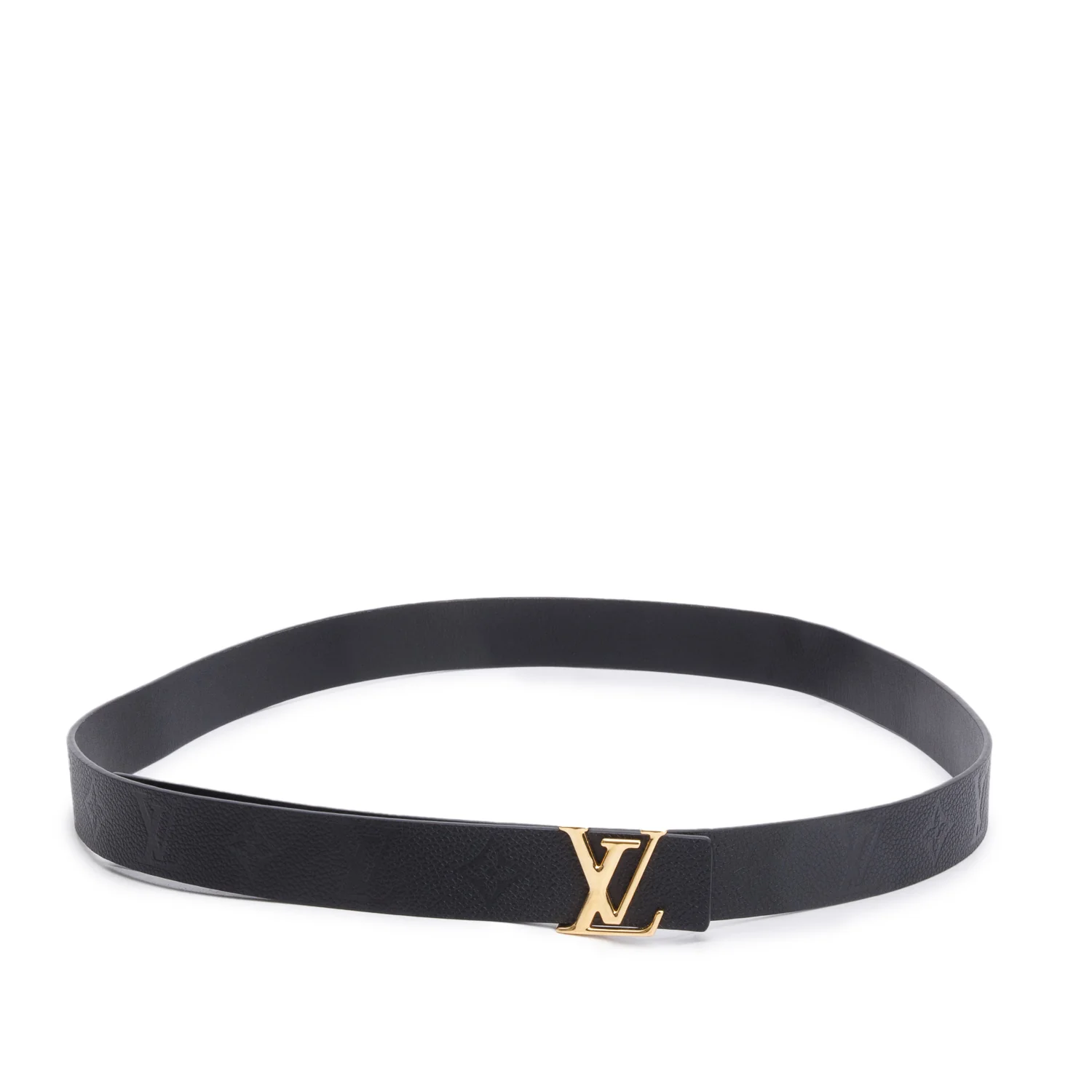 Louis Vuitton 2023 Black Monogram Empreinte Leather Iconic 30 MM Reversible Belt 110 44 - Image 3