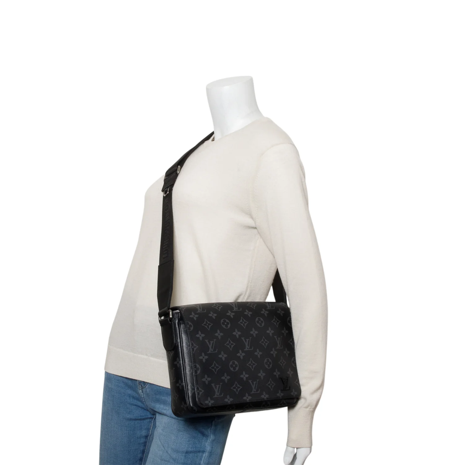 Louis Vuitton 2023 Monogram Eclipse District PM w/ Box & Receipt - Image 2