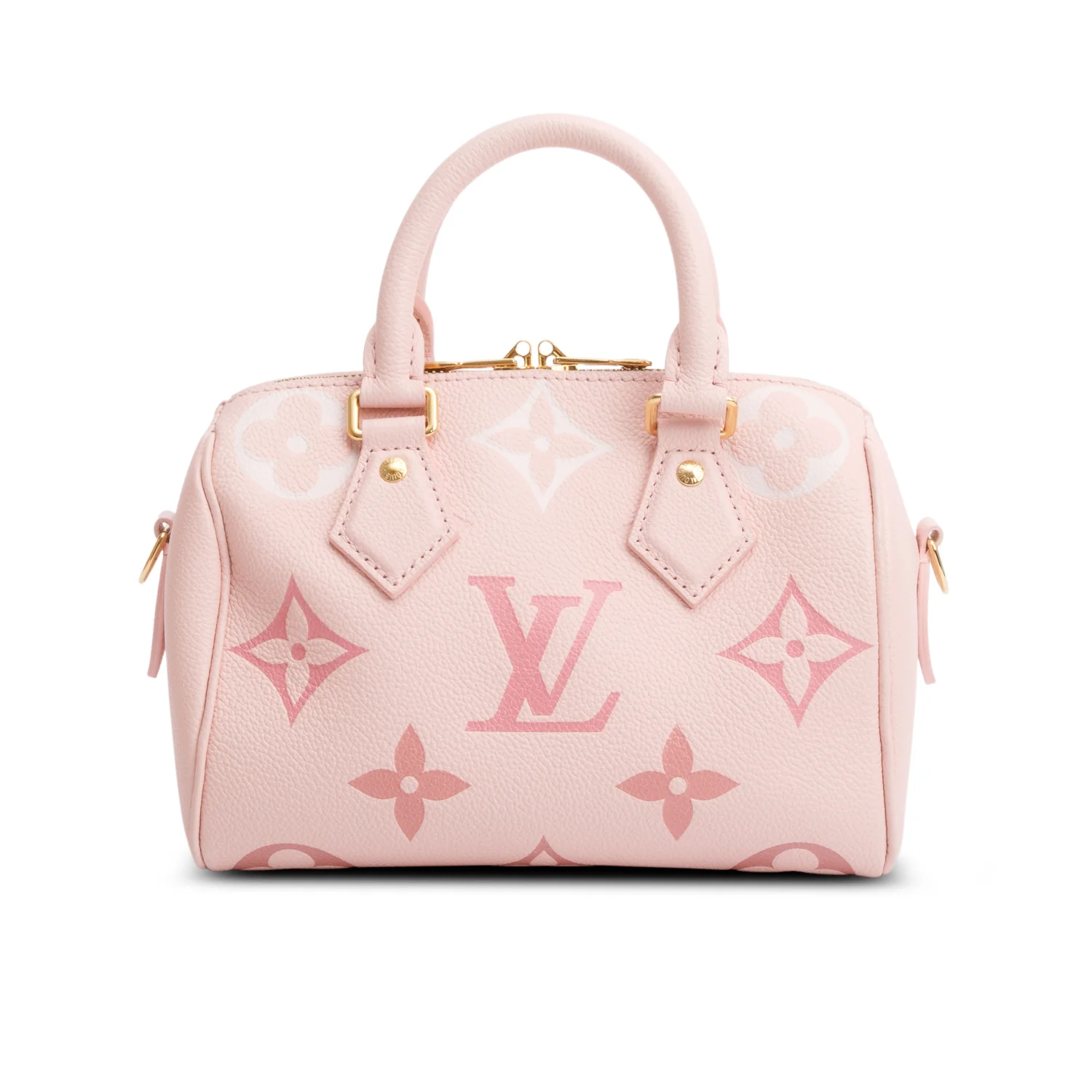 Louis Vuitton 2023 Monogram Giant Empreinte Leather Speedy Bandouliere 20 w/ Strap, Box & Receipt - Image 6
