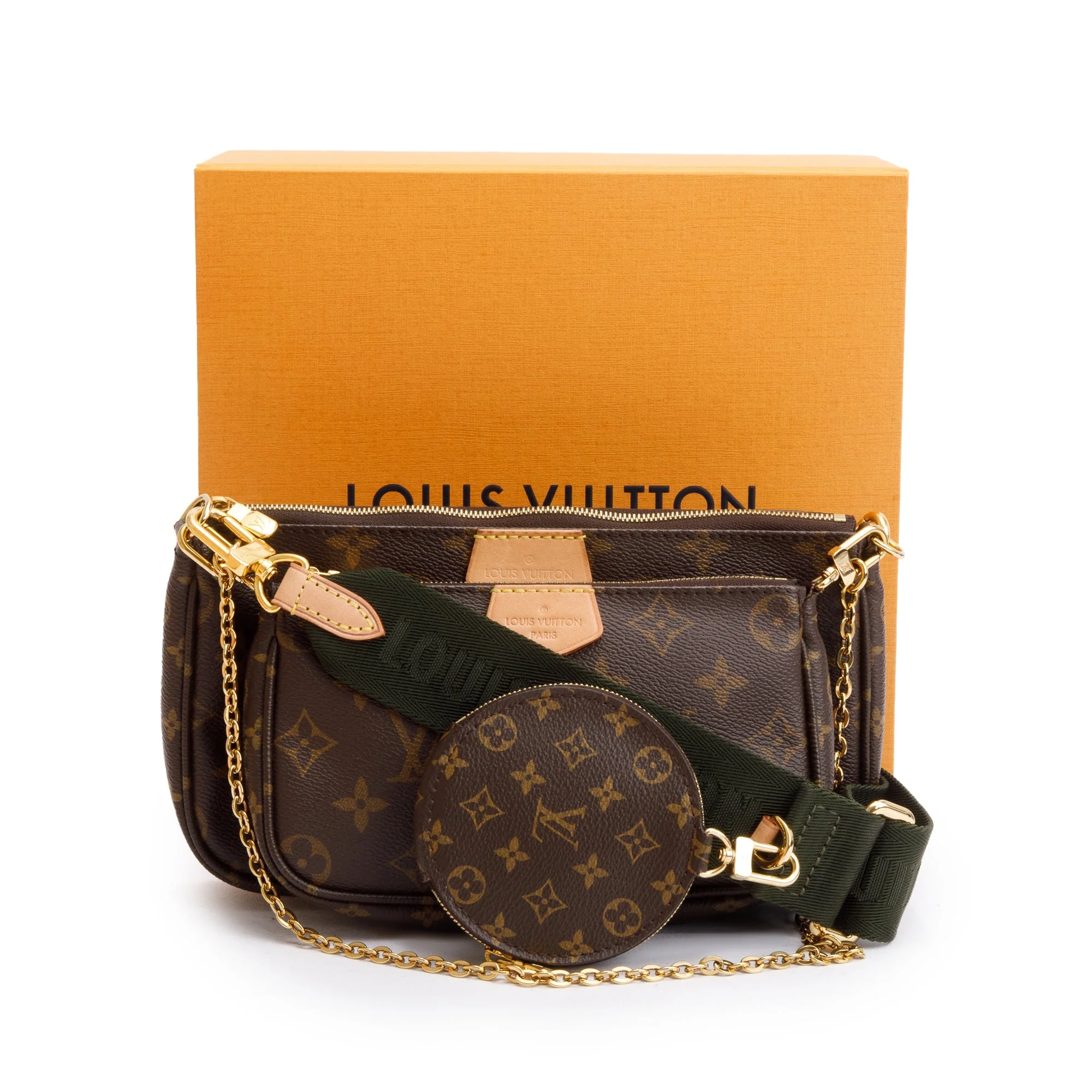 Louis Vuitton 2023 Monogram Khaki Multi-Pochette Accessoires w/ Box - Image 2