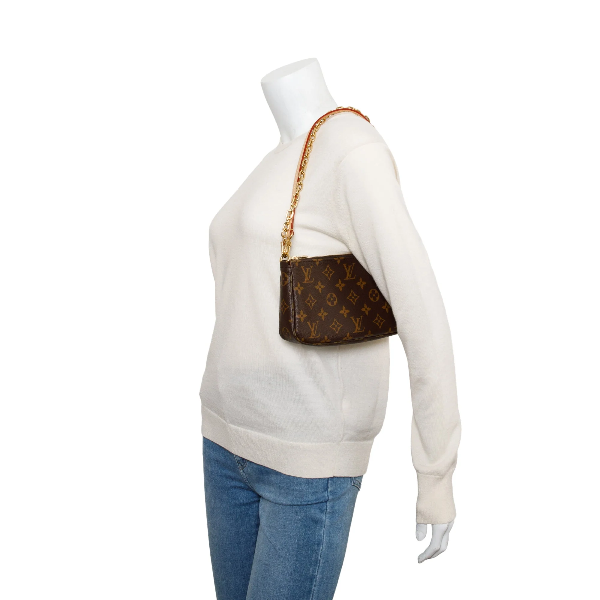 Louis Vuitton 2023 Monogram Pochette Accessoires w/ Straps & Box - Image 2