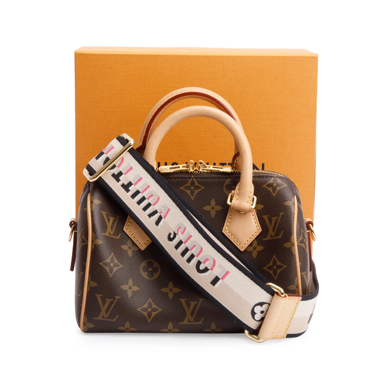 Louis Vuitton 2023 Monogram Speedy Bandouliere 20 w/ Strap & Box - Image 3