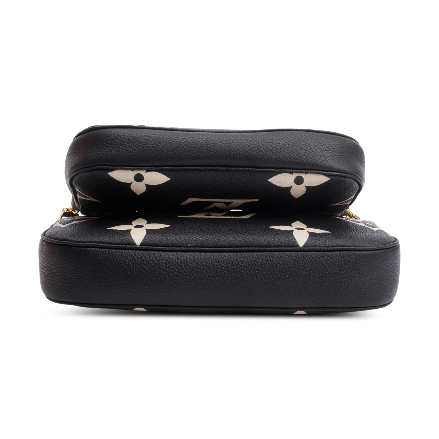 Louis Vuitton 2024 Black Monogram Bicolor Empreinte Leather Pochette Accessoires w/ Straps, Box & Receipt - Image 8
