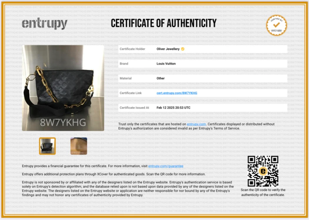 Louis Vuitton 2024 Black Monogram Embossed Lambskin Leather Coussin MM w/ Straps & Receipt - Image 9