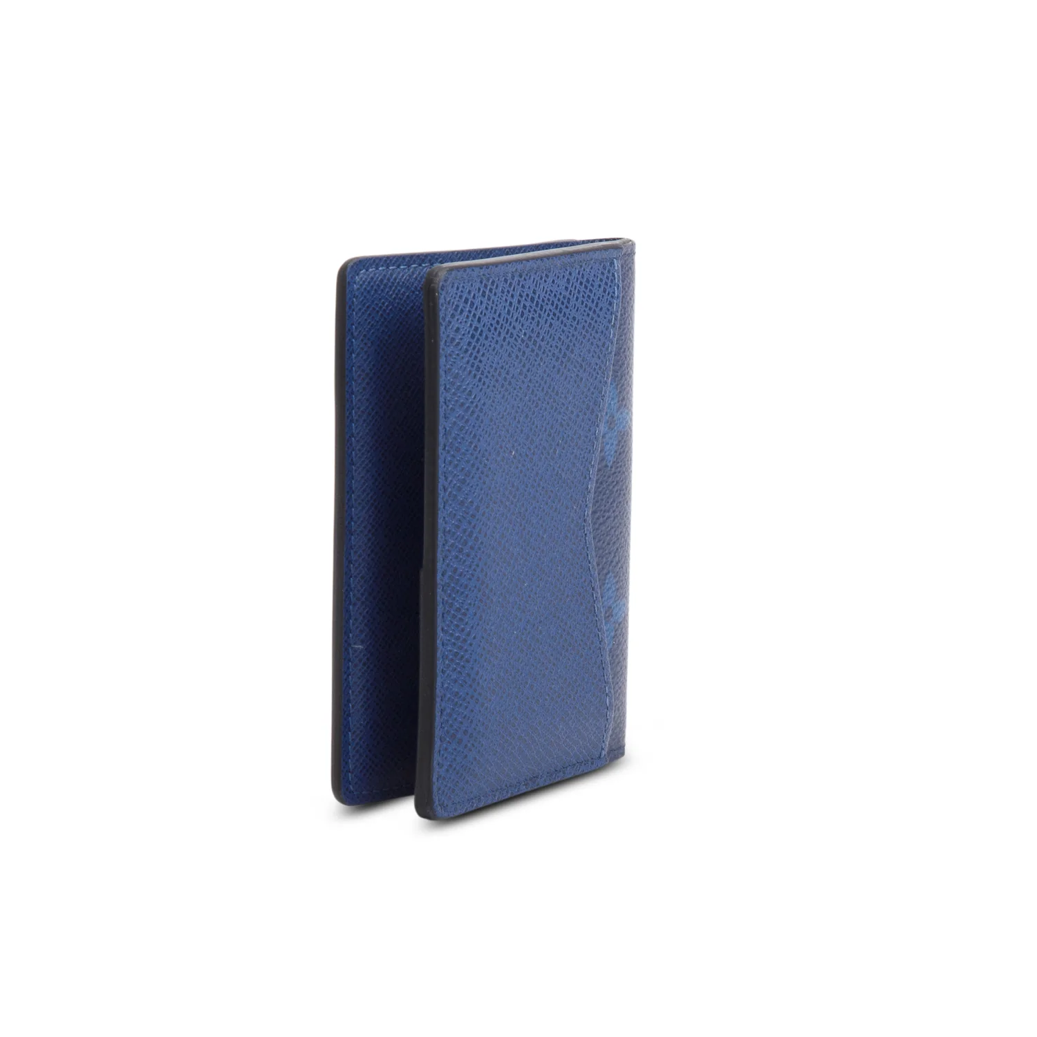 Louis Vuitton 2024 Blue Monogram Taigarama Pocket Organizer w/ Box & Receipt - Image 5
