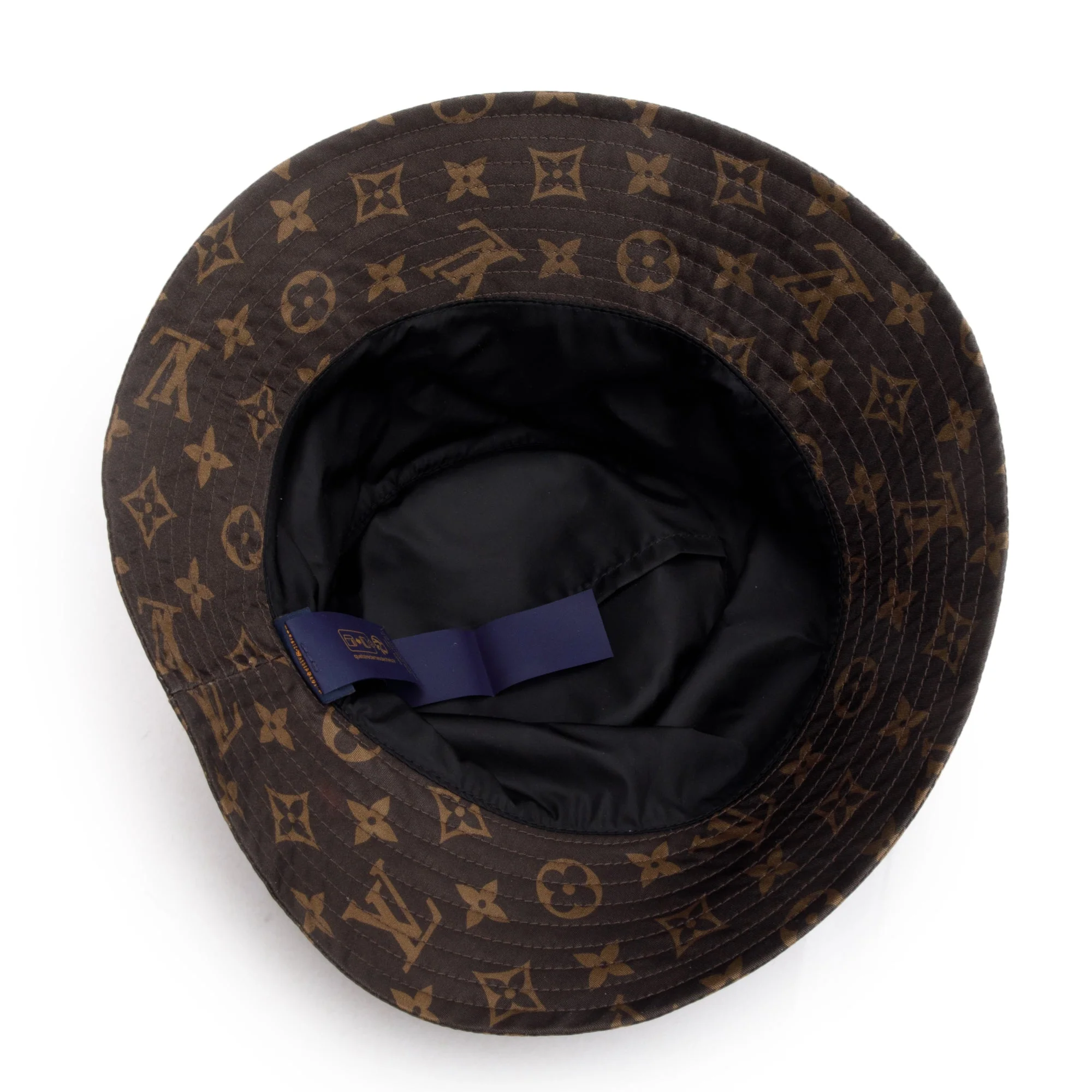 Louis Vuitton 2024 Brown Monogram Nylon Pocket Bucket Hat w/ Box - Image 4