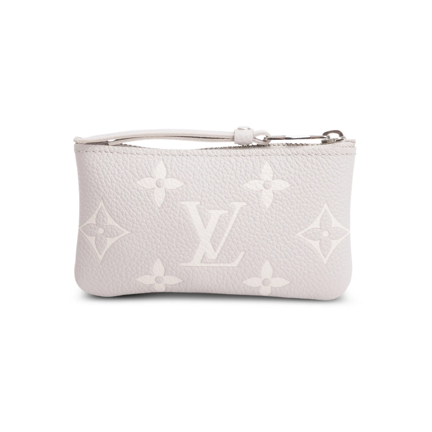 Louis Vuitton 2024 Grey Empreinte Monogram Giant Key Pouch w/ Box - Image 4