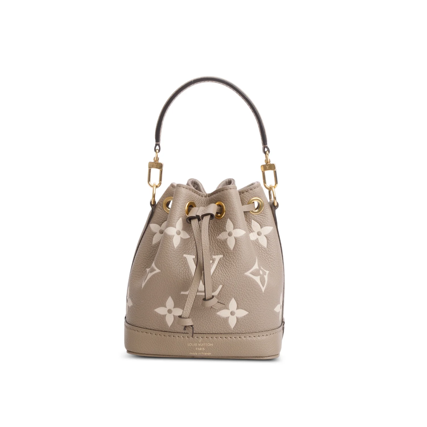 Louis Vuitton 2024 Tourterelle Empreinte Monogram Giant Nano Noe w/ Receipt & Strap - Image 3