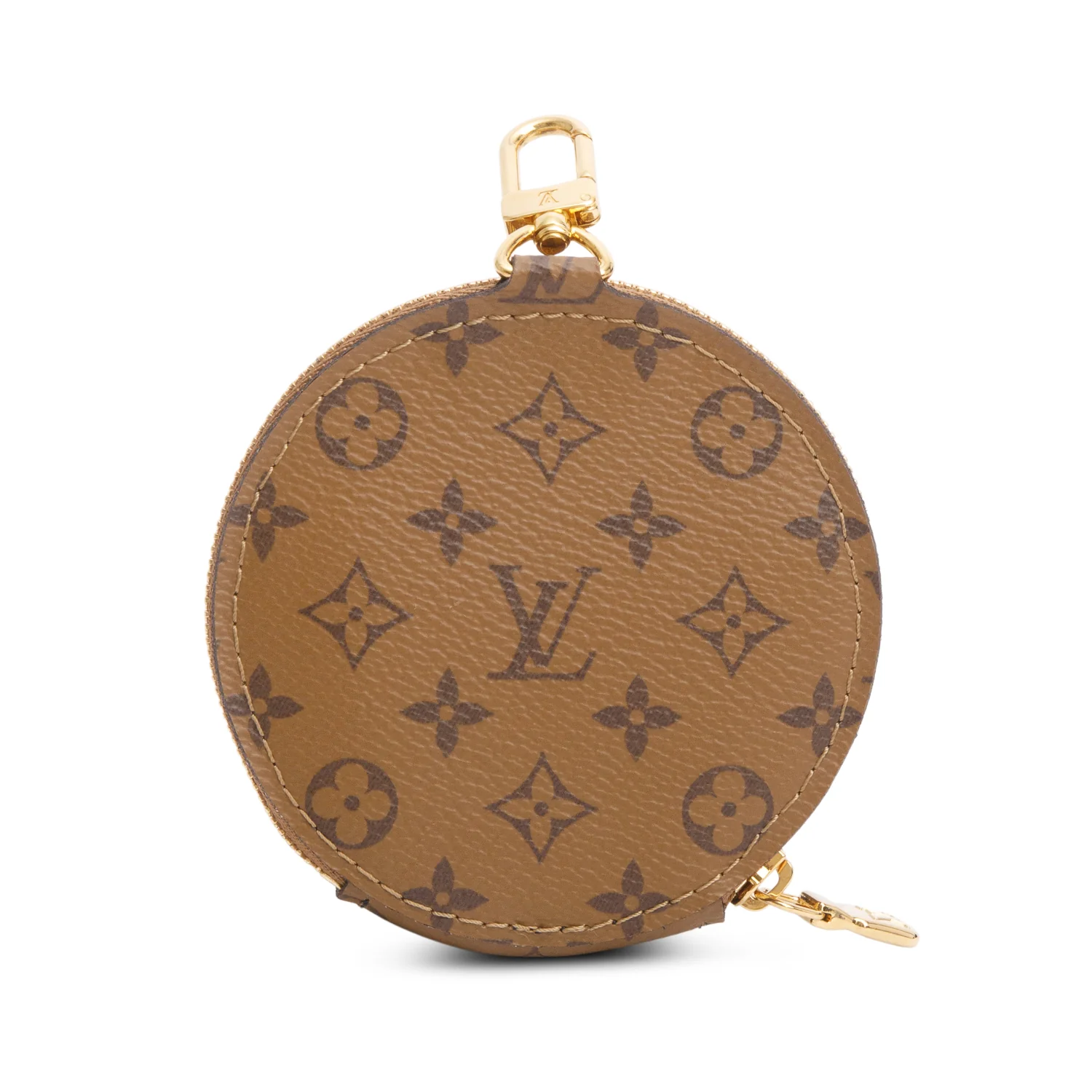 Louis Vuitton 2025 Black Nylon Jacquard Bandouliere w/ Zip Round Coin Purse, Box & Receipt - Image 4