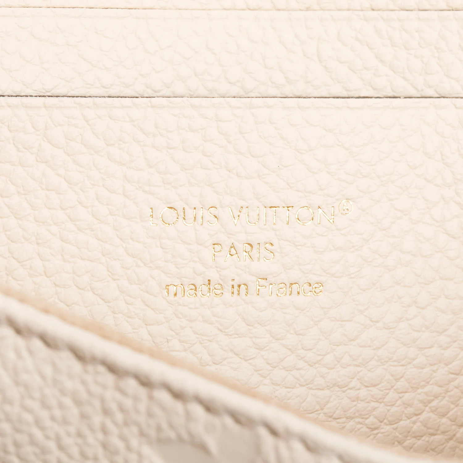 Louis Vuitton 2025 Creme Monogram Empreinte Leather Nano Madeleine w/ Straps, Box & Receipt - Image 10