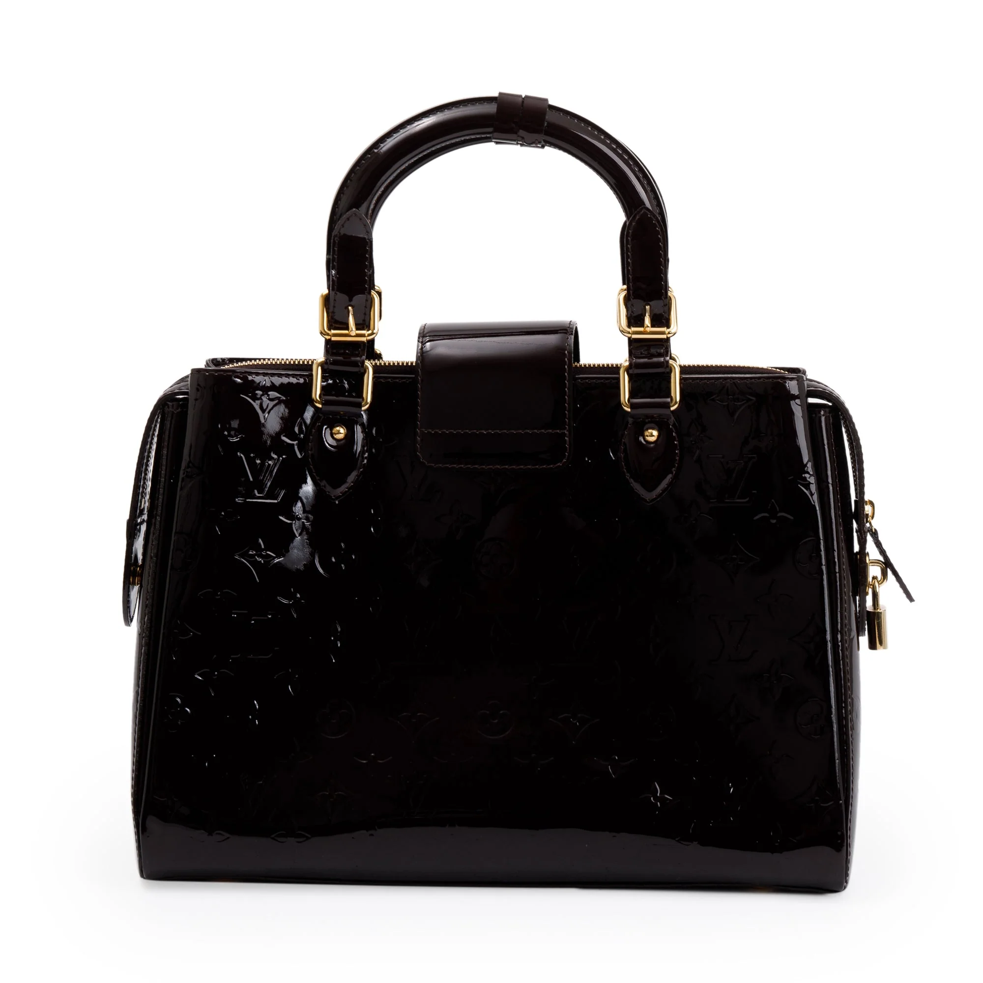 Louis Vuitton Amarante Monogram Vernis Melrose Avenue Handle Bag - Image 3