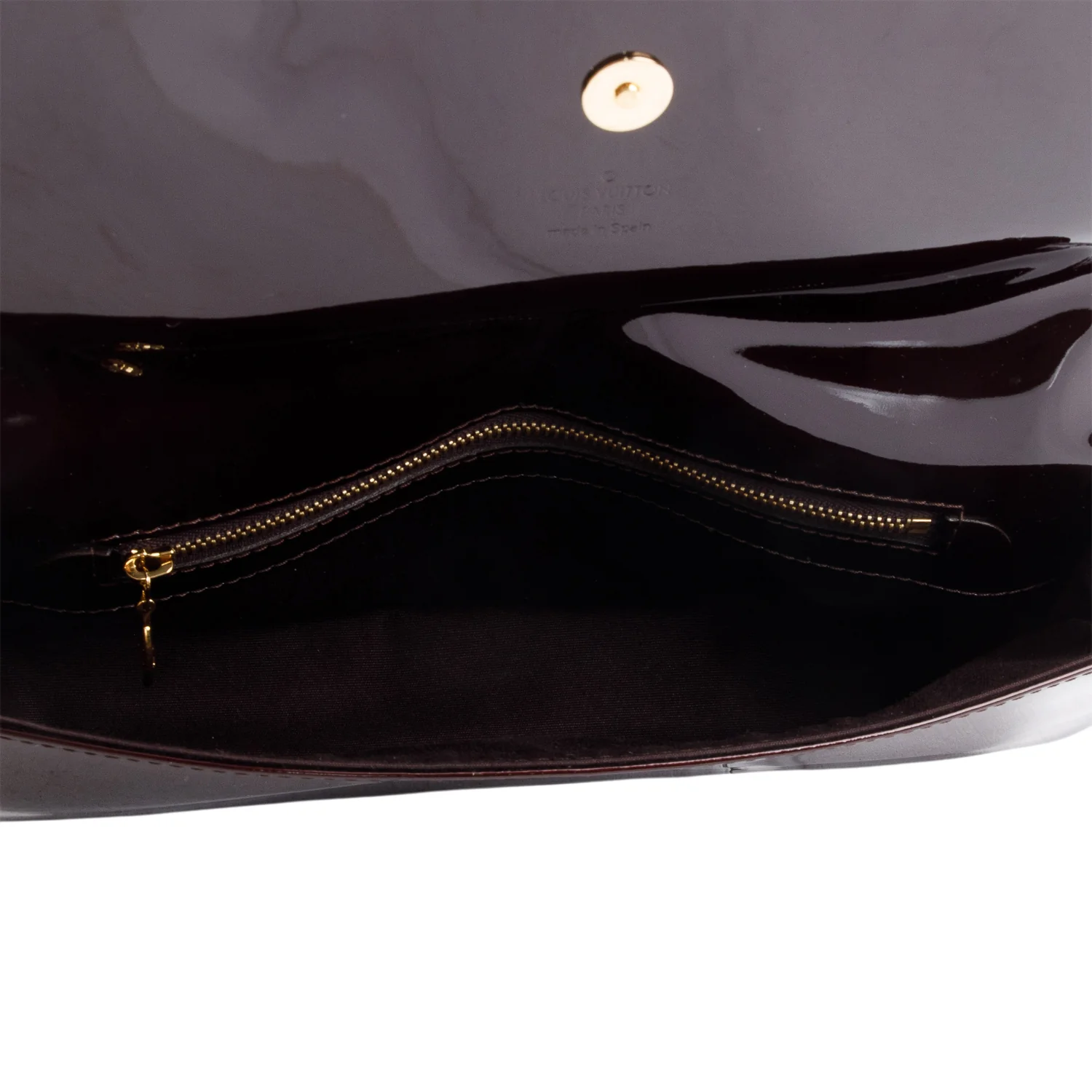 Louis Vuitton Amarante Vernis Leather Sobe Clutch - Image 6