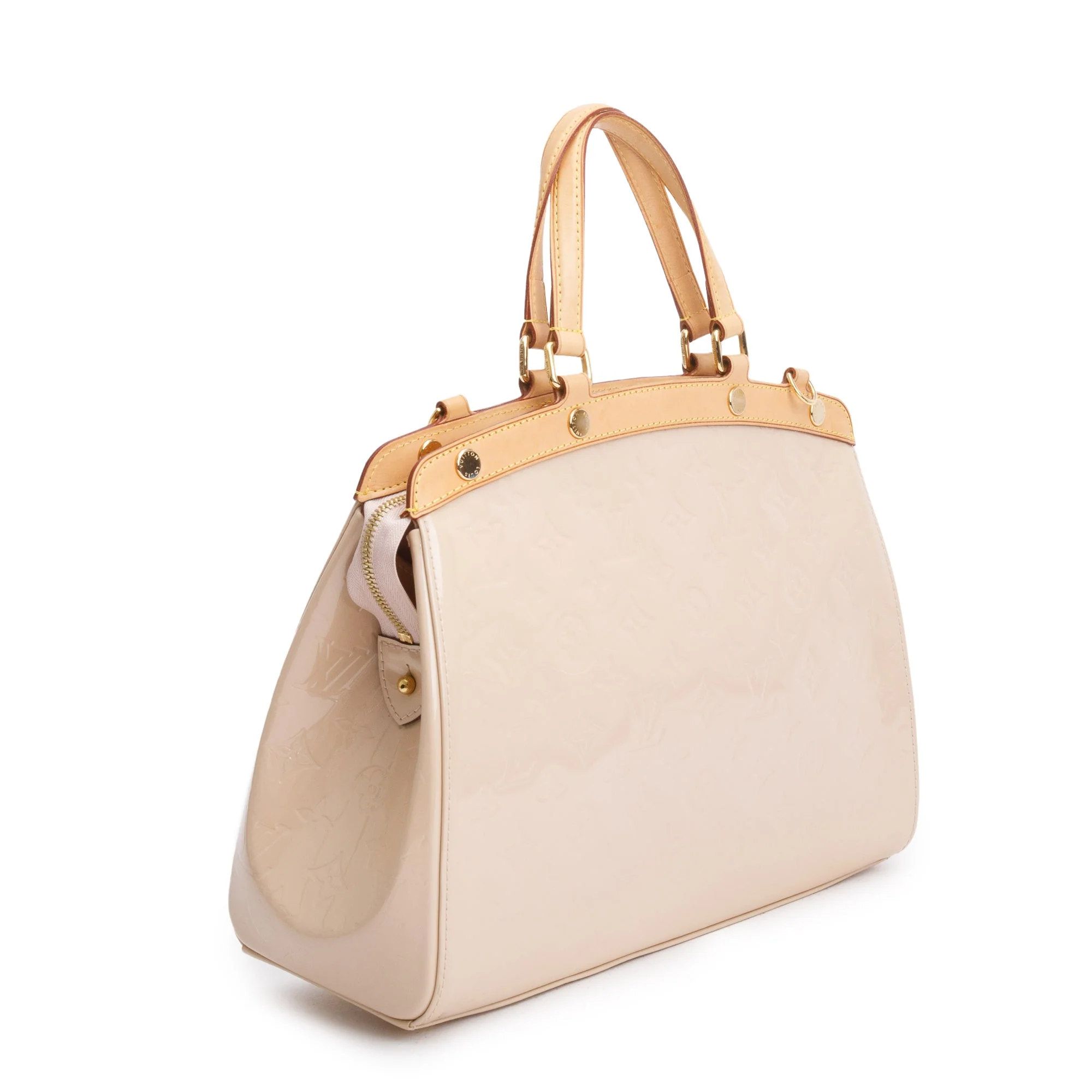 Louis Vuitton Beige Monogram Vernis Brea MM w/ Strap - Image 6