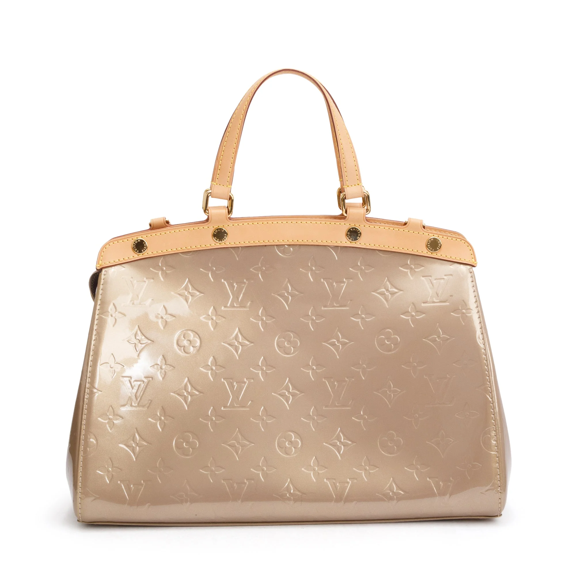 Louis Vuitton Beige Monogram Vernis Brea MM w/ Strap - Image 5