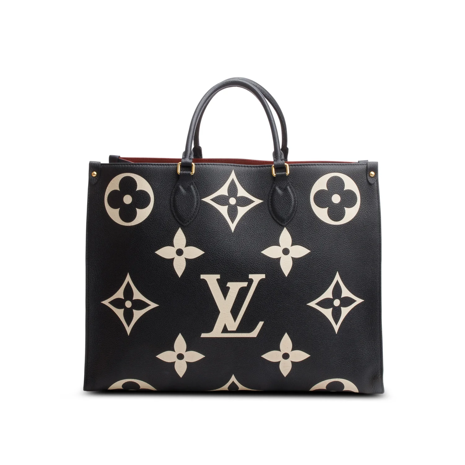 Louis Vuitton Bicolor Monogram Empreinte Leather OnTheGo MM w/ Box