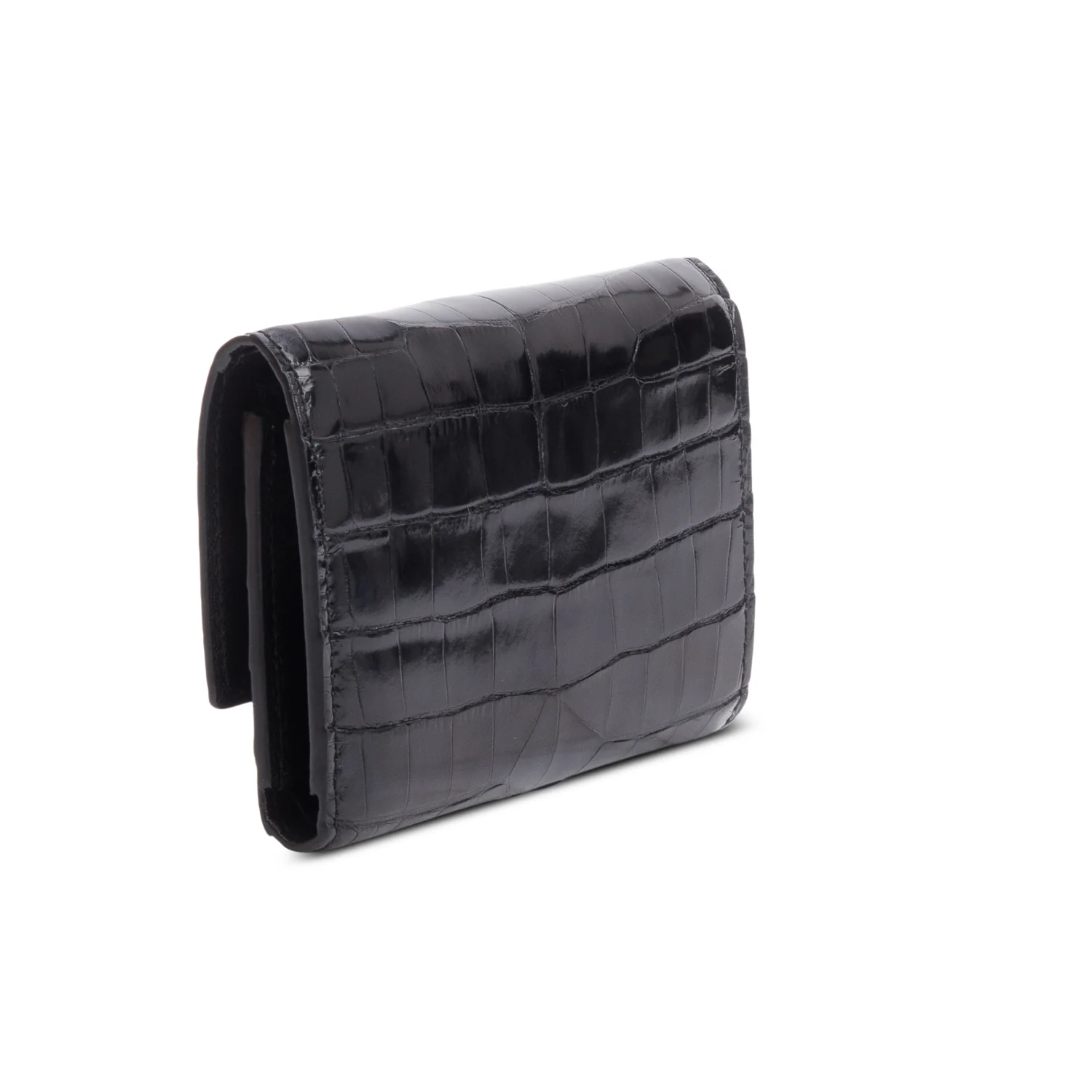 Louis Vuitton Black Alligator Capucines Compact Wallet w/ Box & Papers - Image 5