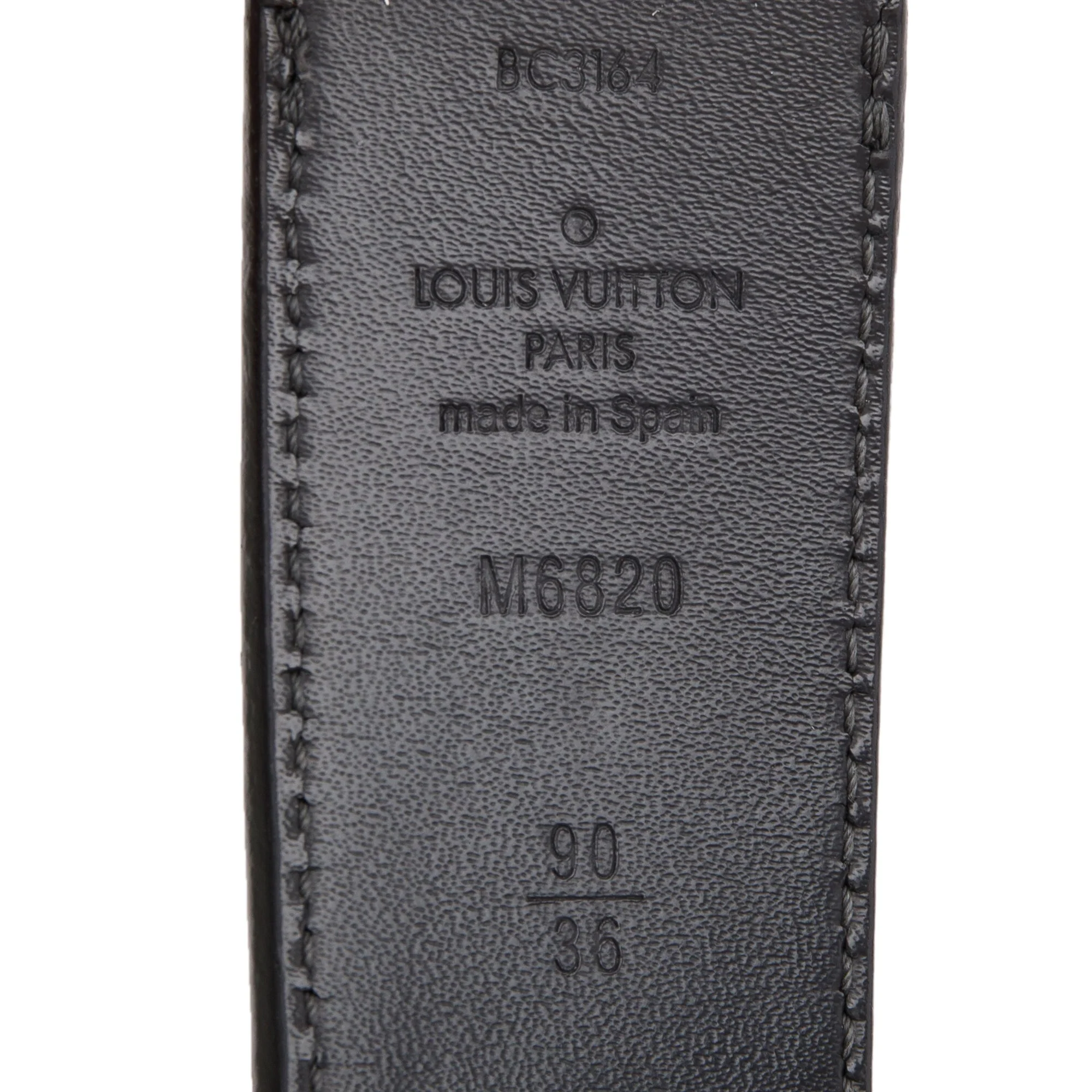 Louis Vuitton Black Calfskin Leather Reversible Inventeur Belt 90 36 w/ Box - Image 4