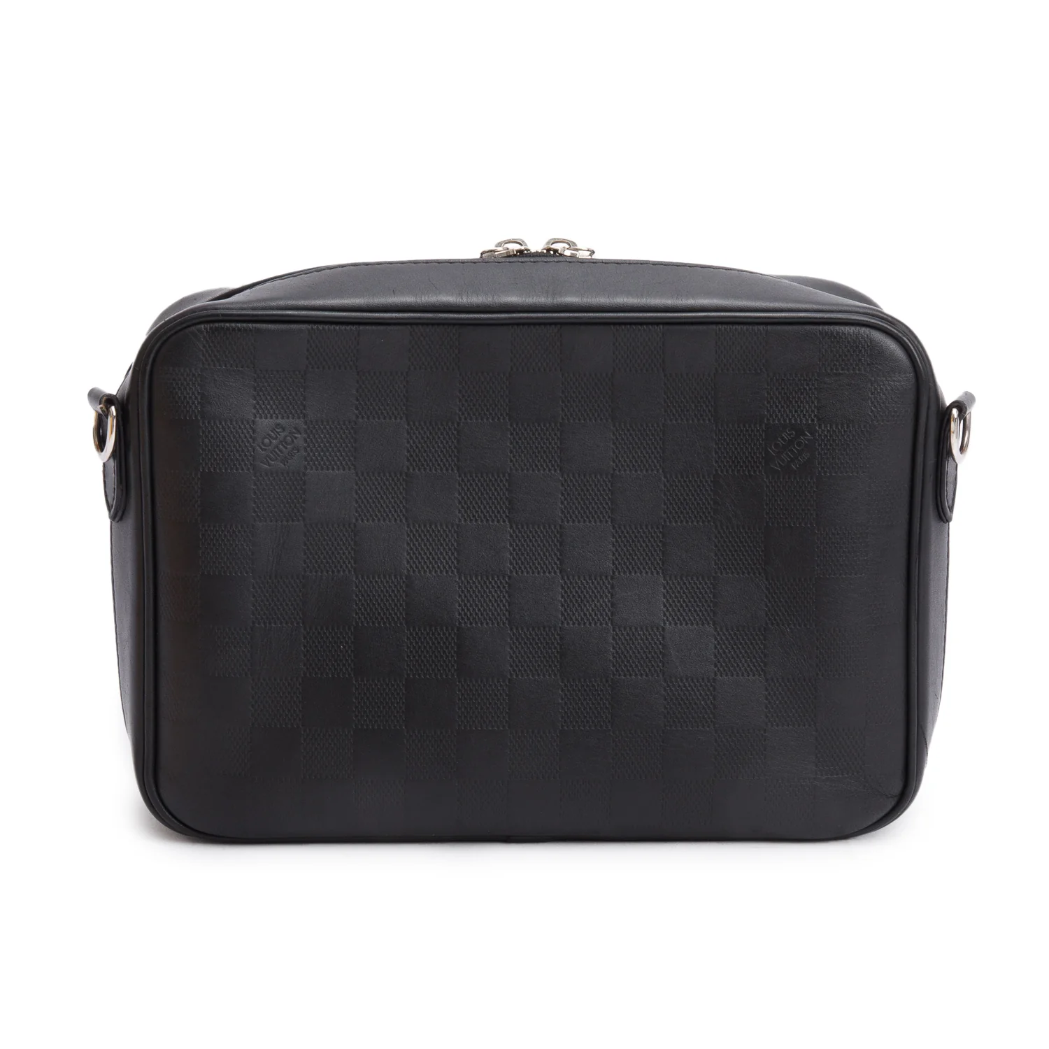 Louis Vuitton Black Damier Infini Calfskin Leather Sirius Messenger Bag w/ Box - Image 5