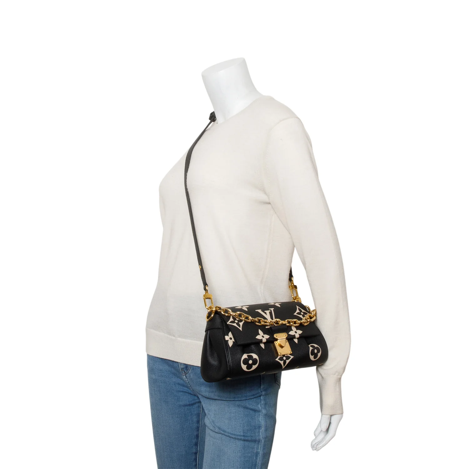 Louis Vuitton Black Empreinte Monogram Giant Favorite w/ Box & Strap - Image 2