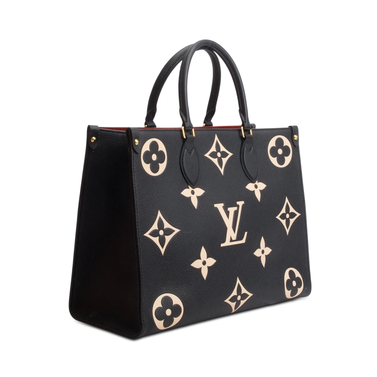 Louis Vuitton Black Empreinte Monogram Giant OnTheGo MM Tote w/ Box - Image 4
