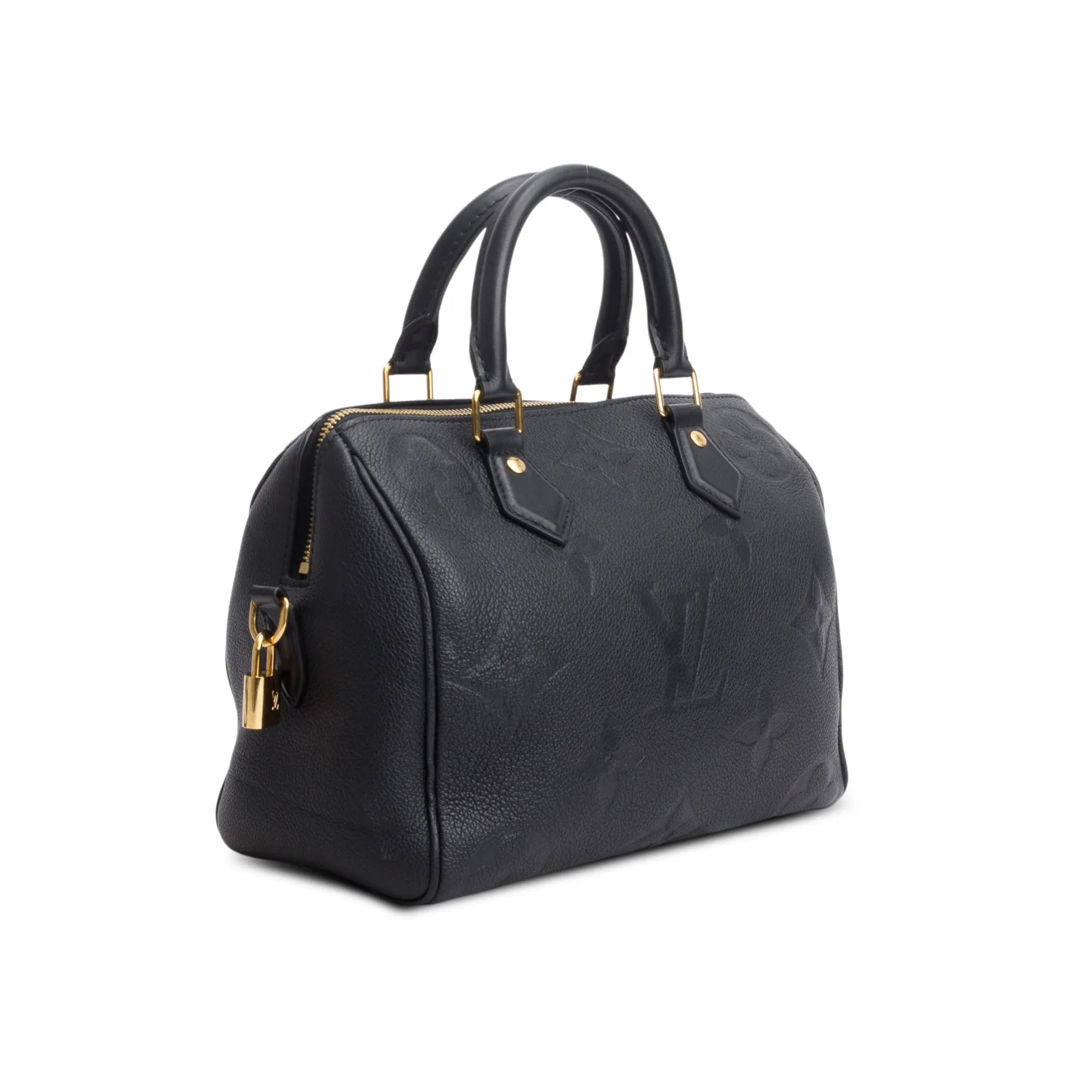 Louis Vuitton Black Empreinte Monogram Giant Speedy Bandouliere 25 - Image 4
