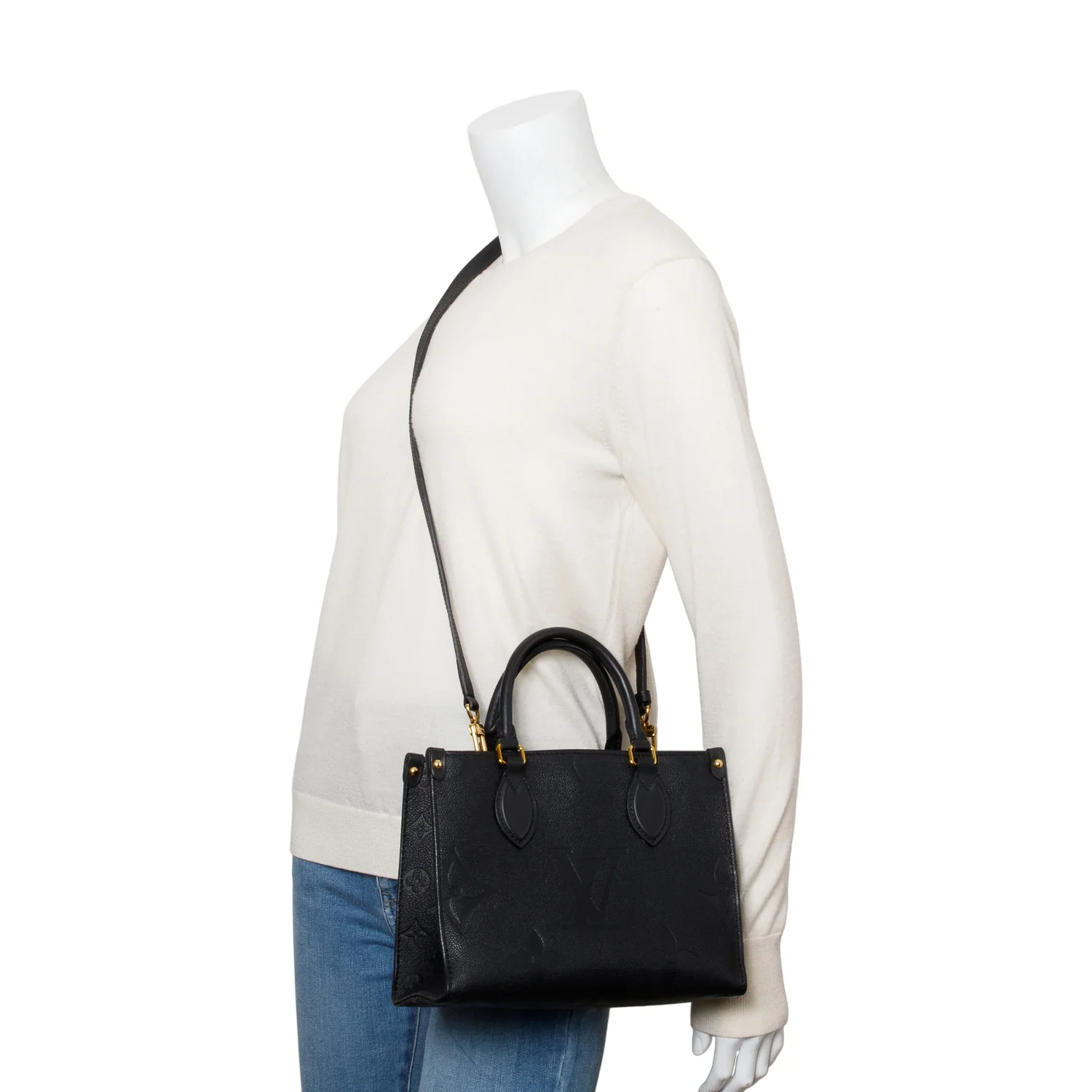 Louis Vuitton Black Empreinte Monogram OnTheGo PM w/ Strap - Image 2