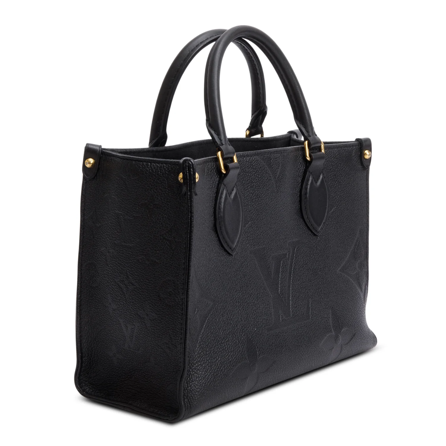 Louis Vuitton Black Empreinte Monogram OnTheGo PM w/ Strap, Box, Receipt - Image 4