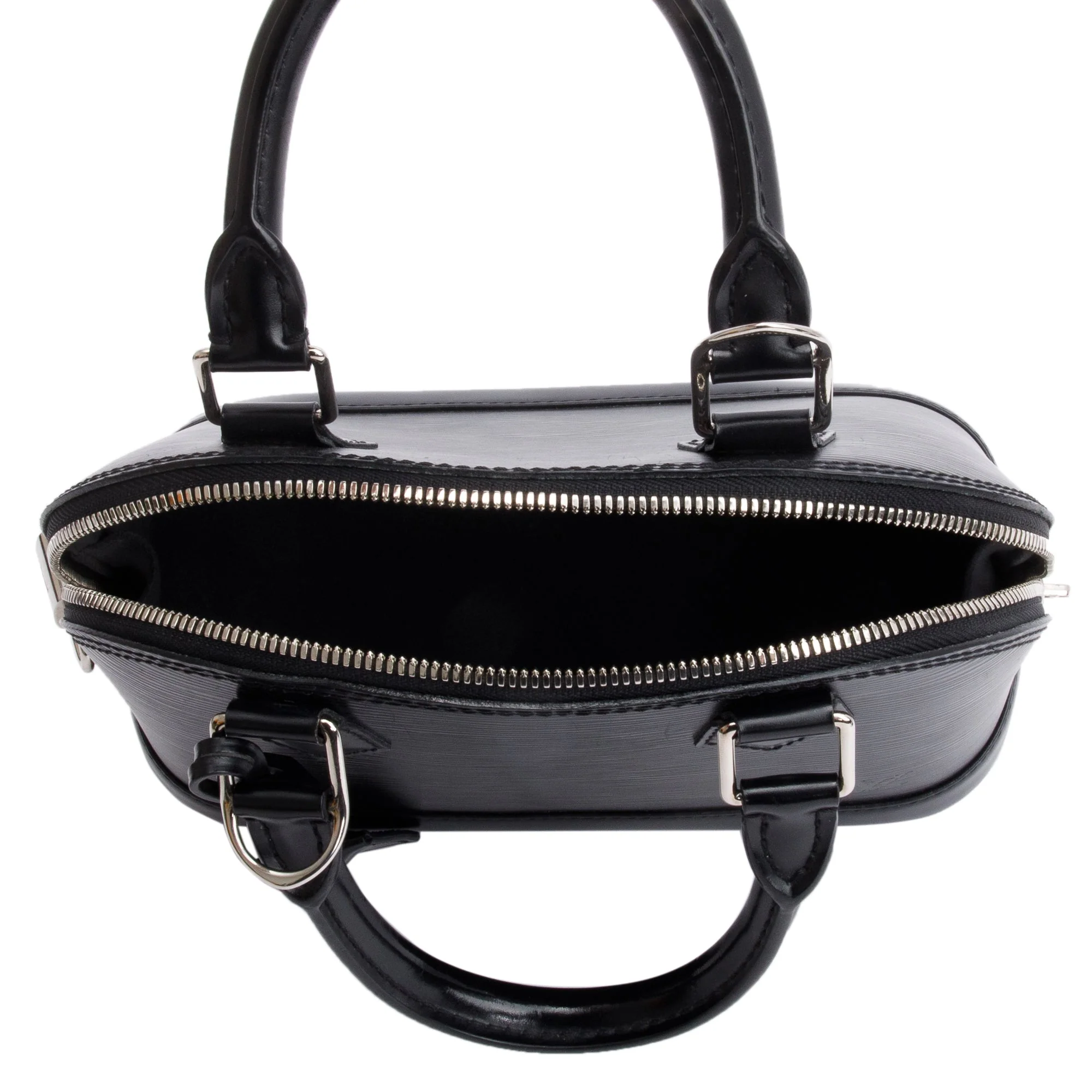 Louis Vuitton Black Epi Leather Alma BB w/ Box & Strap - Image 8