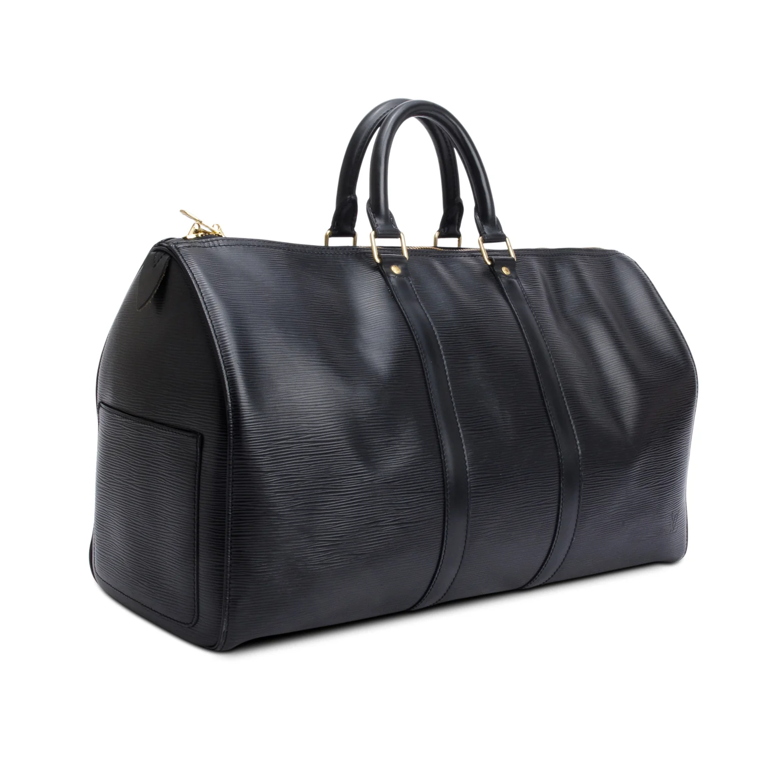 Louis Vuitton Black Epi Leather Keepall 45 - Image 2