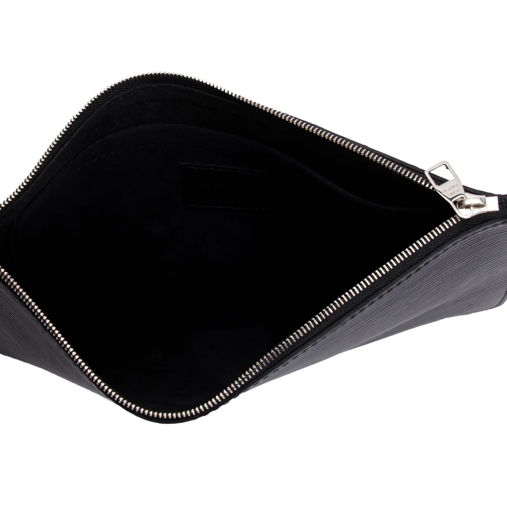 Louis Vuitton Black Epi Leather Neverfull MM w/ Pouch - Image 6