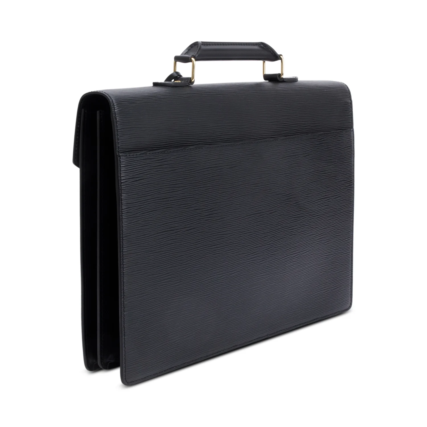 Louis Vuitton Black Epi Leather Serviette Ambassadeur Briefcase - Image 4