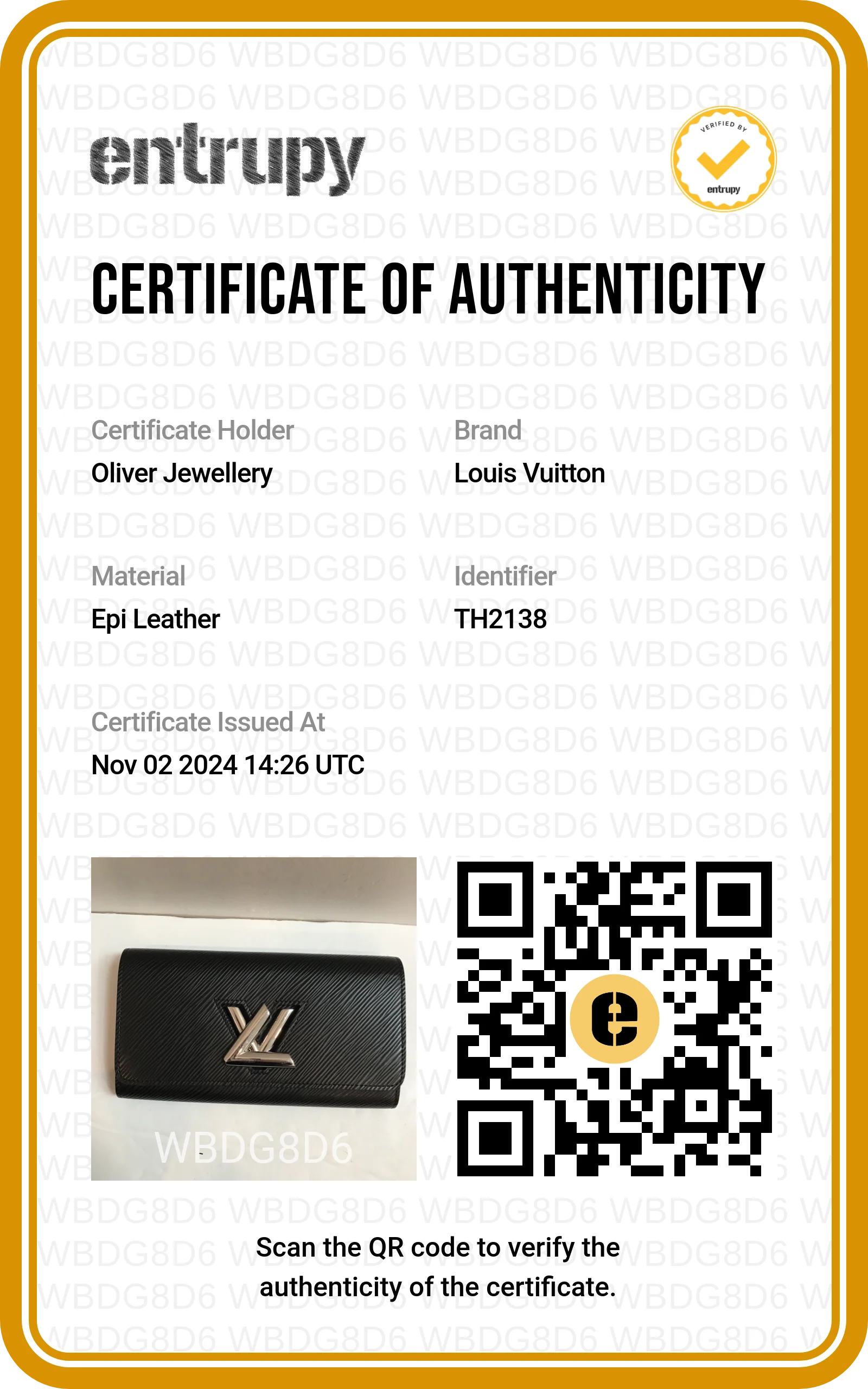 Louis Vuitton Black Epi Leather Twist Wallet - Image 8