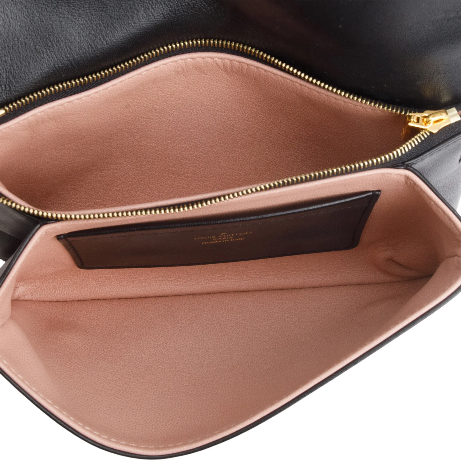Louis Vuitton Black Lambskin Embossed Monogram Pochette Coussin - Image 8