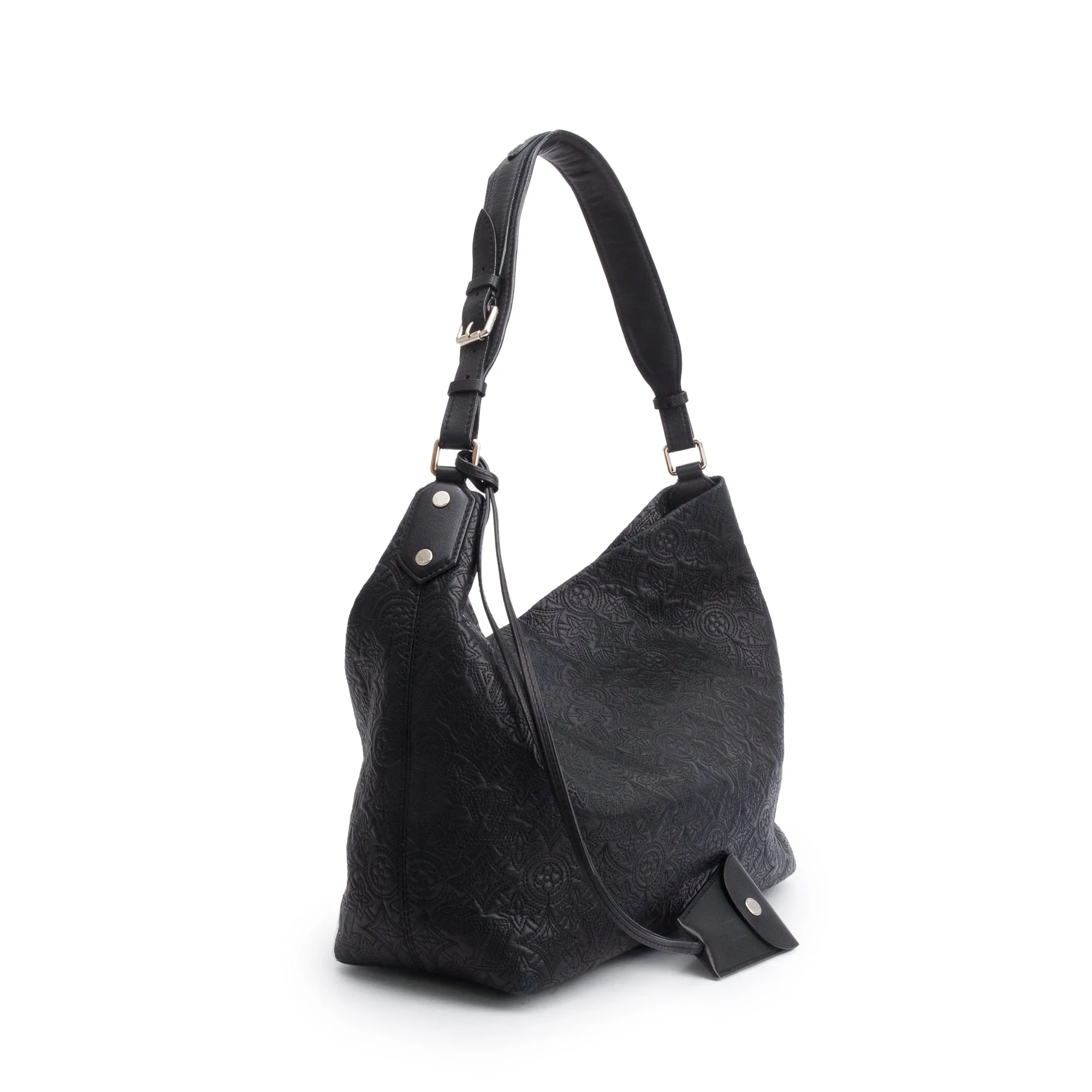 Louis Vuitton Black Lambskin Leather Antheia Ixia MM - Image 3