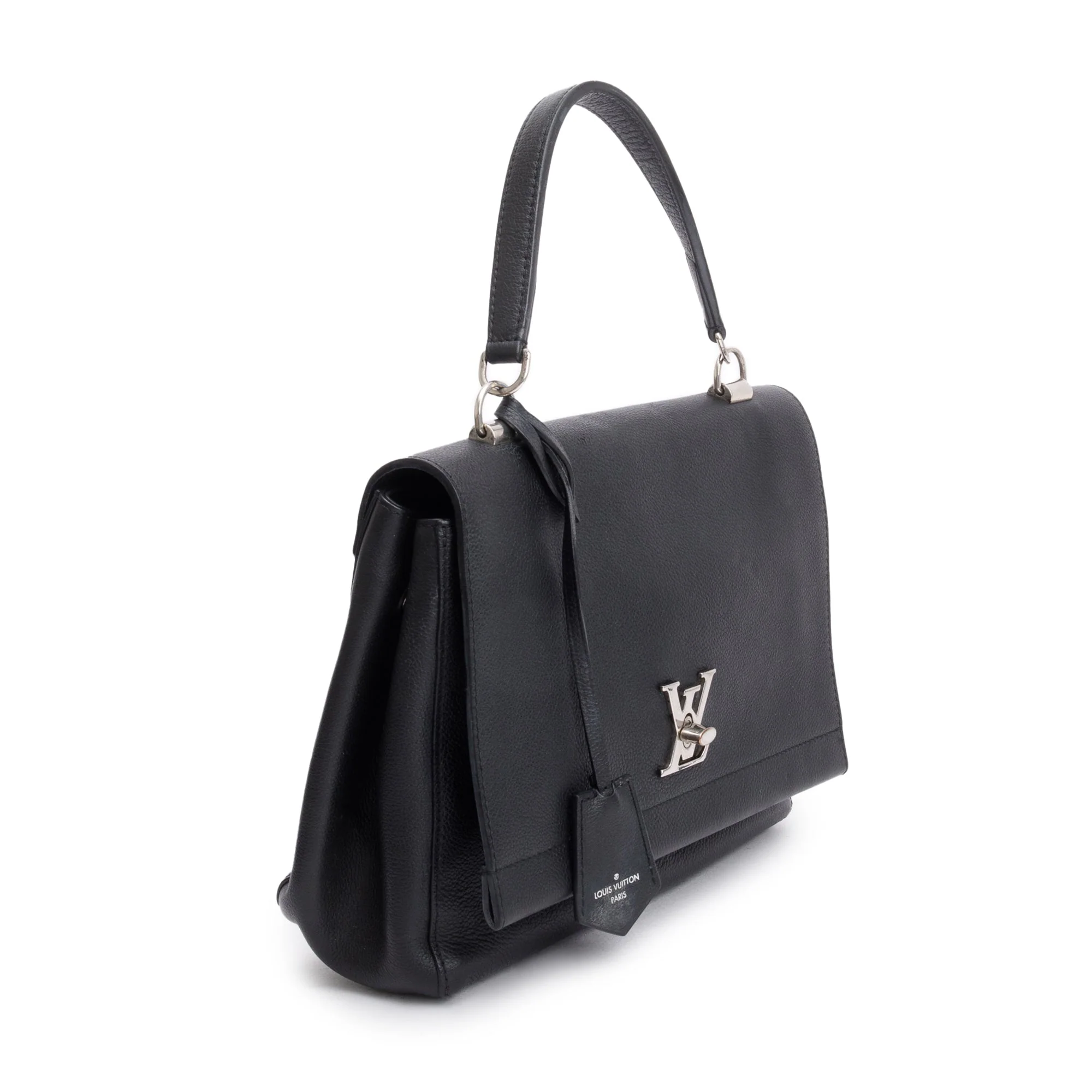 Louis Vuitton Black Leather LockMe II Top Handle Bag - Image 4