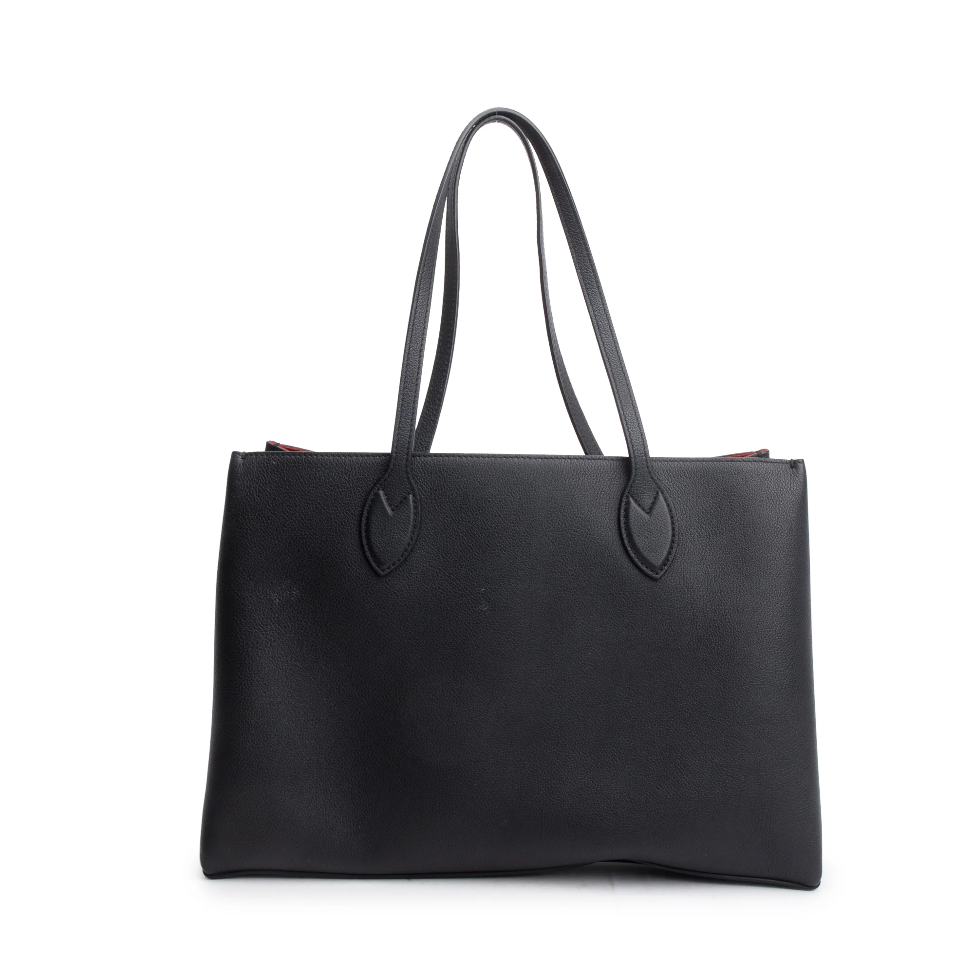 Louis Vuitton Black Leather LockMe Shopper Tote w/ Box - Image 4