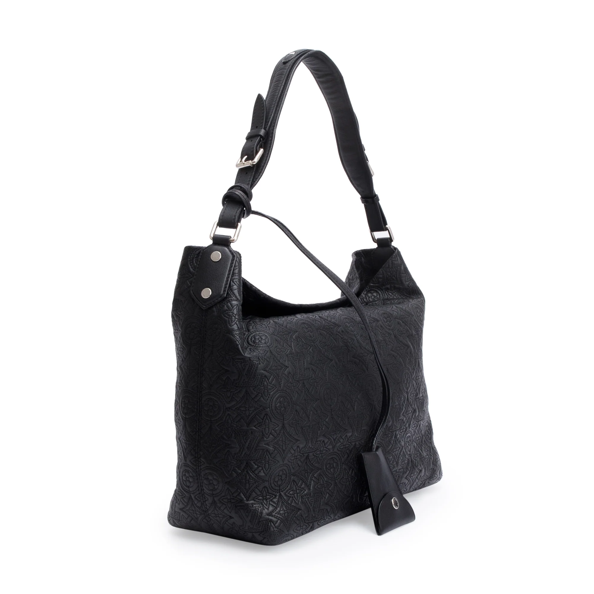 Louis Vuitton Black Monogram Antheia Leather Hobo PM - Image 2