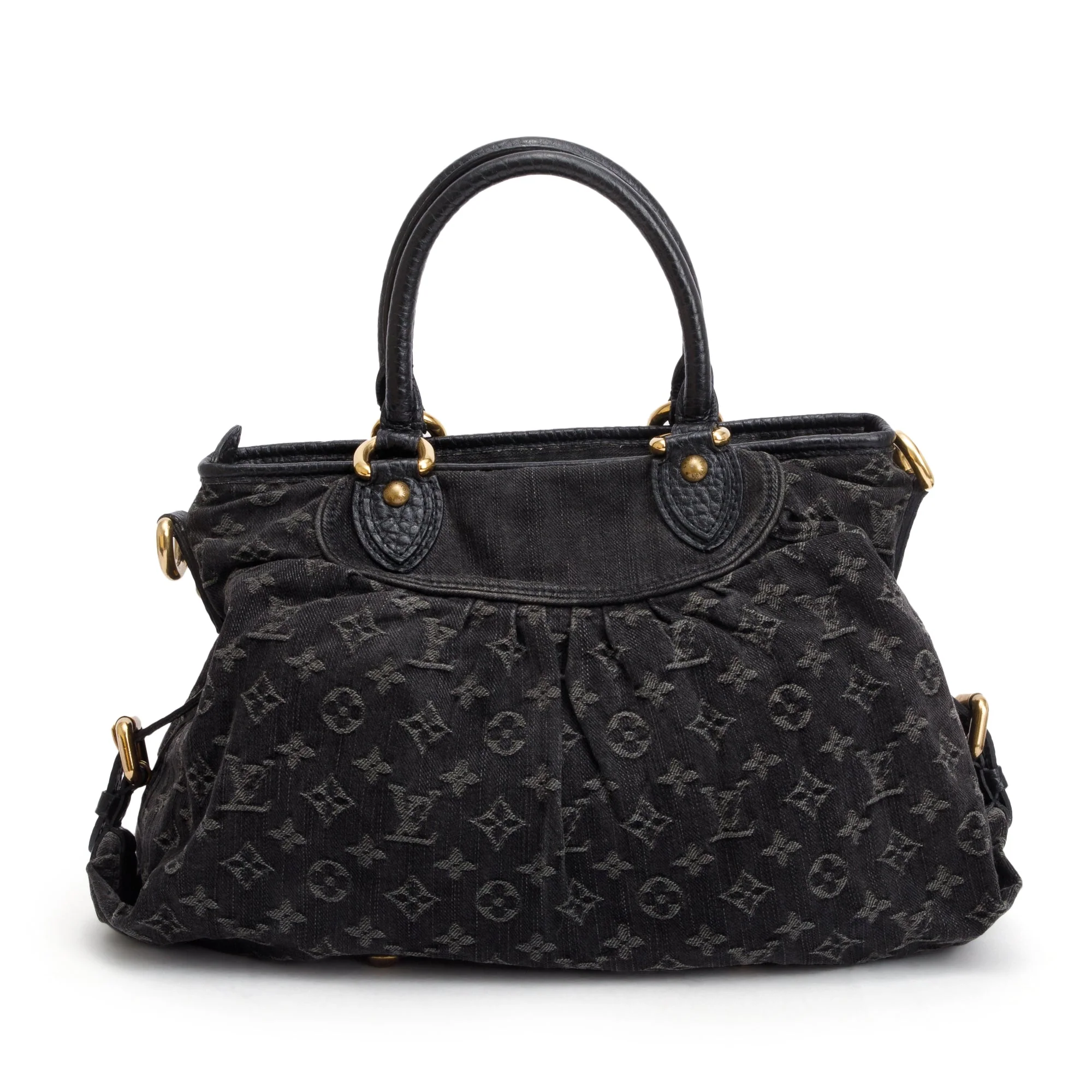 Louis Vuitton Black Monogram Denim Neo Cabby - Image 5